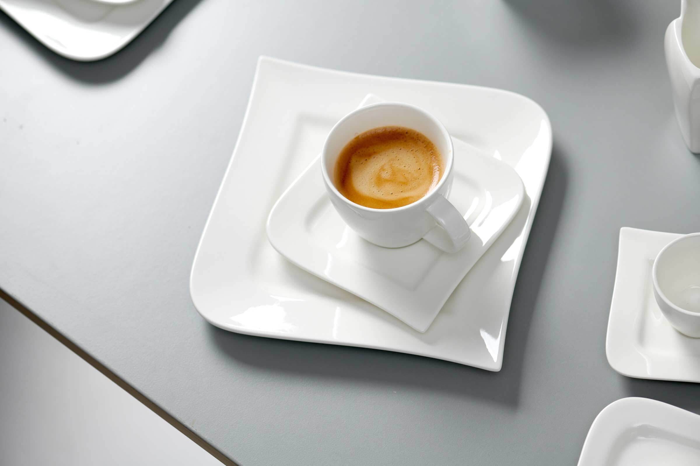 Ritzenhoff & Breker Tasse »Espressotassen mit Untertassen Melodie 80 ml 6er Set weiß«