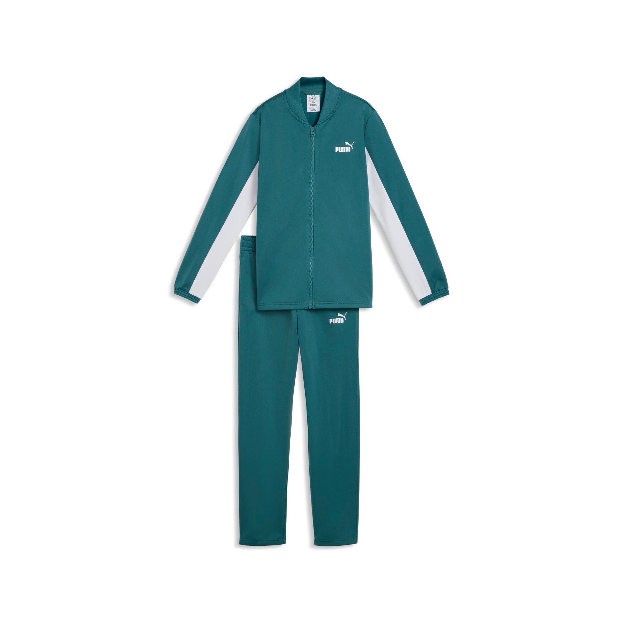 PUMA Trainingsanzug »POLY BASEBALL SUIT B« 2 tlg. 2-teilig, Jacke mit Stehkragen, mit Logo-Gummiprints