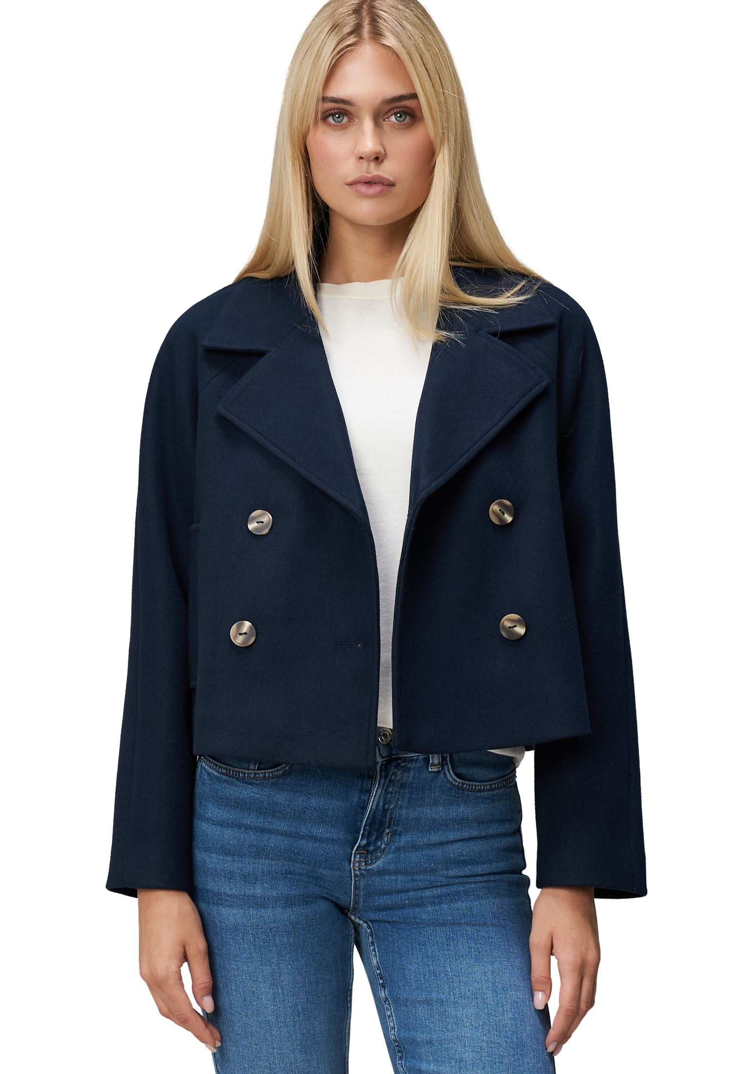 Zero Outdoorjacke »Jacke in Wolloptik«