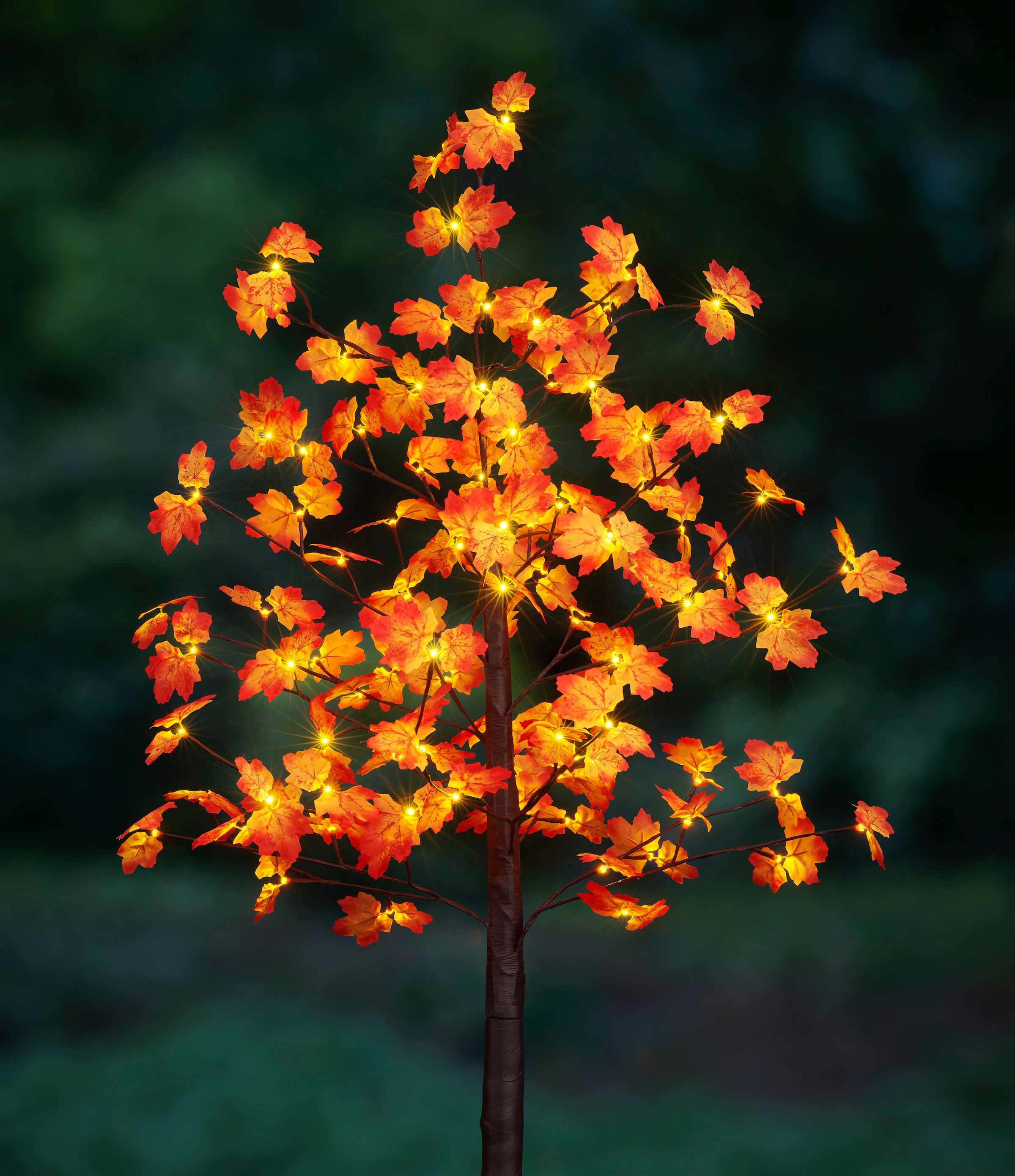 BONETTI LED Baum »Weihnachtsdeko«, 96 flammig, Beleuchteter Deko-Herbstbaum mit Ahornblättern