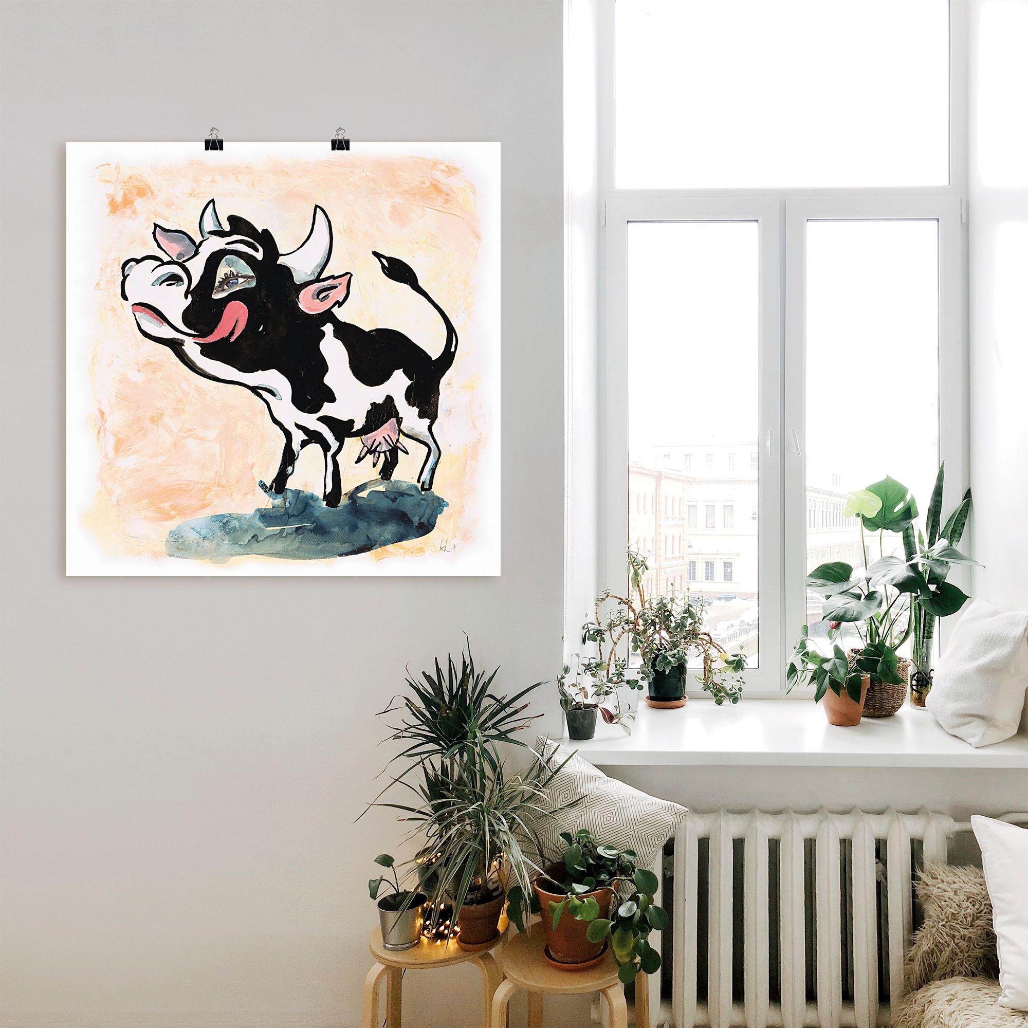 Artland Wandbild »Schleckermäulchen«, Humor, (1 St.), als Alubild, Leinwandbild, Wandaufkleber oder Poster in versch. Größen