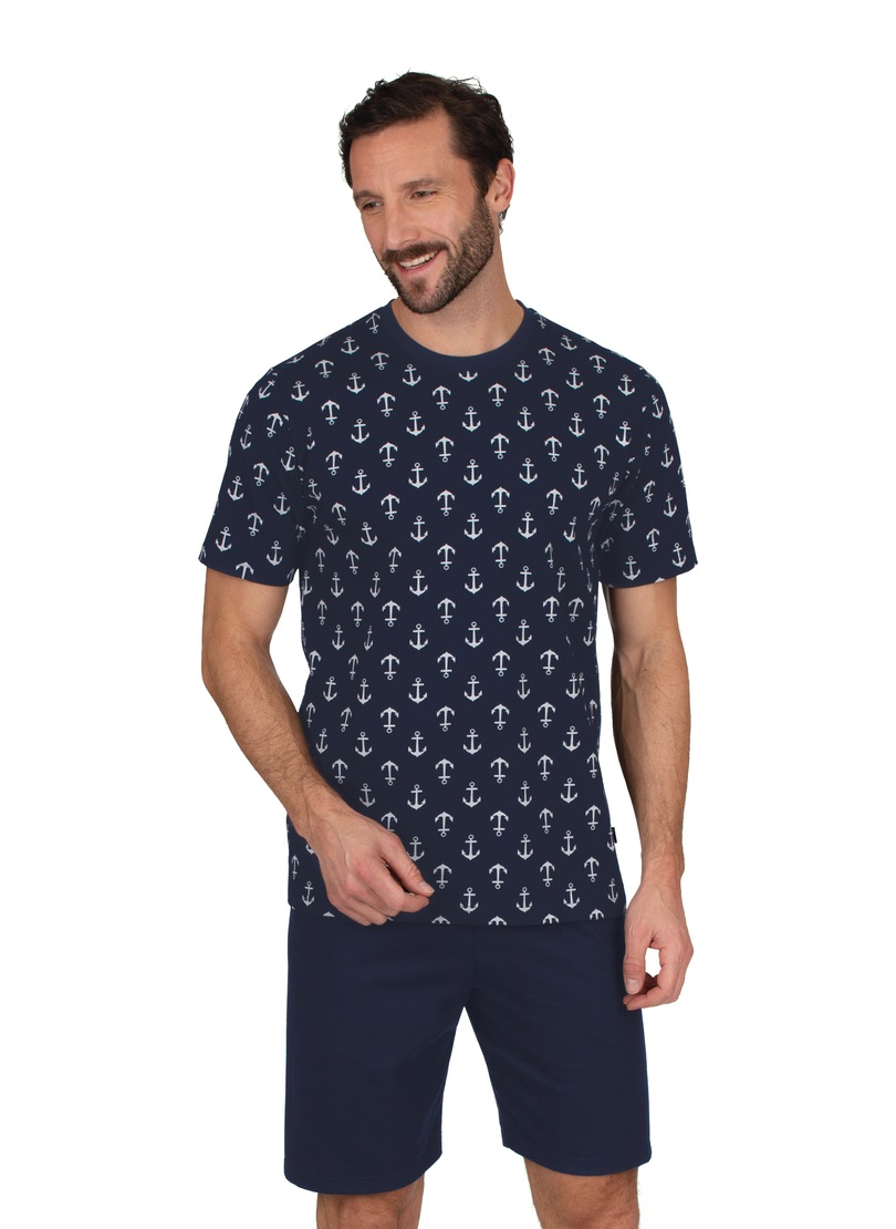 Trigema Schlafanzug, mit maritimem Motiv