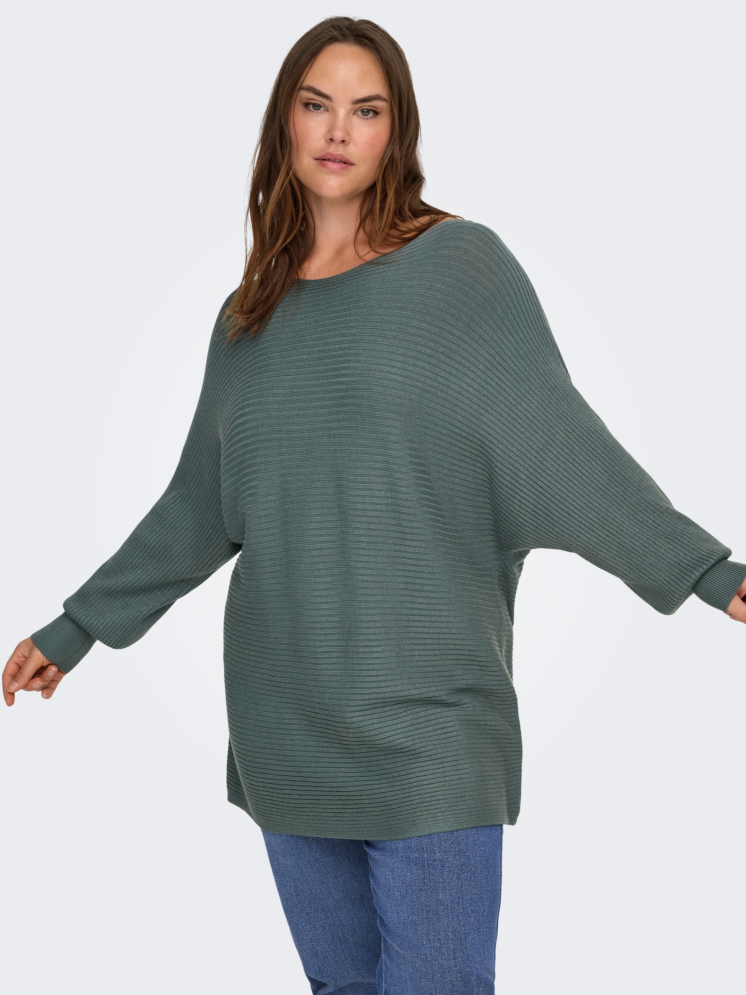 ONLY CARMAKOMA Strickpullover »CARNEW ADALINE LIFE L/S PULLOVER KNT« Viskosemischung