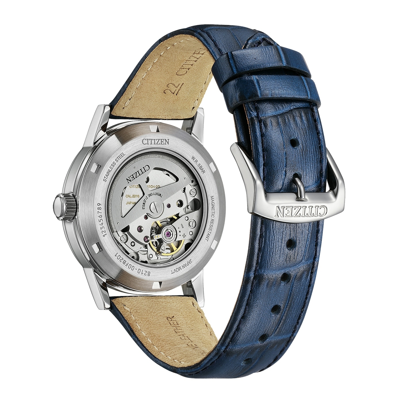 Citizen Automatikuhr »Automatik Classic« Armbanduhr, Herrenuhr, Lederarmband, analog, Big Date