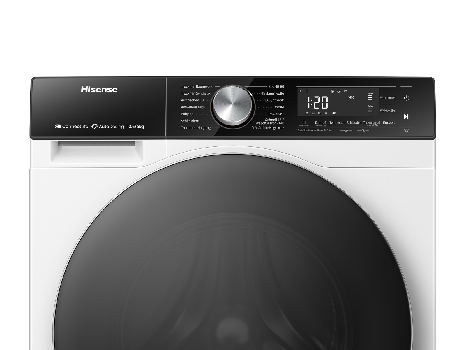 Hisense Waschtrockner »WD5S1045BW«, 10,5kg/ 6kg