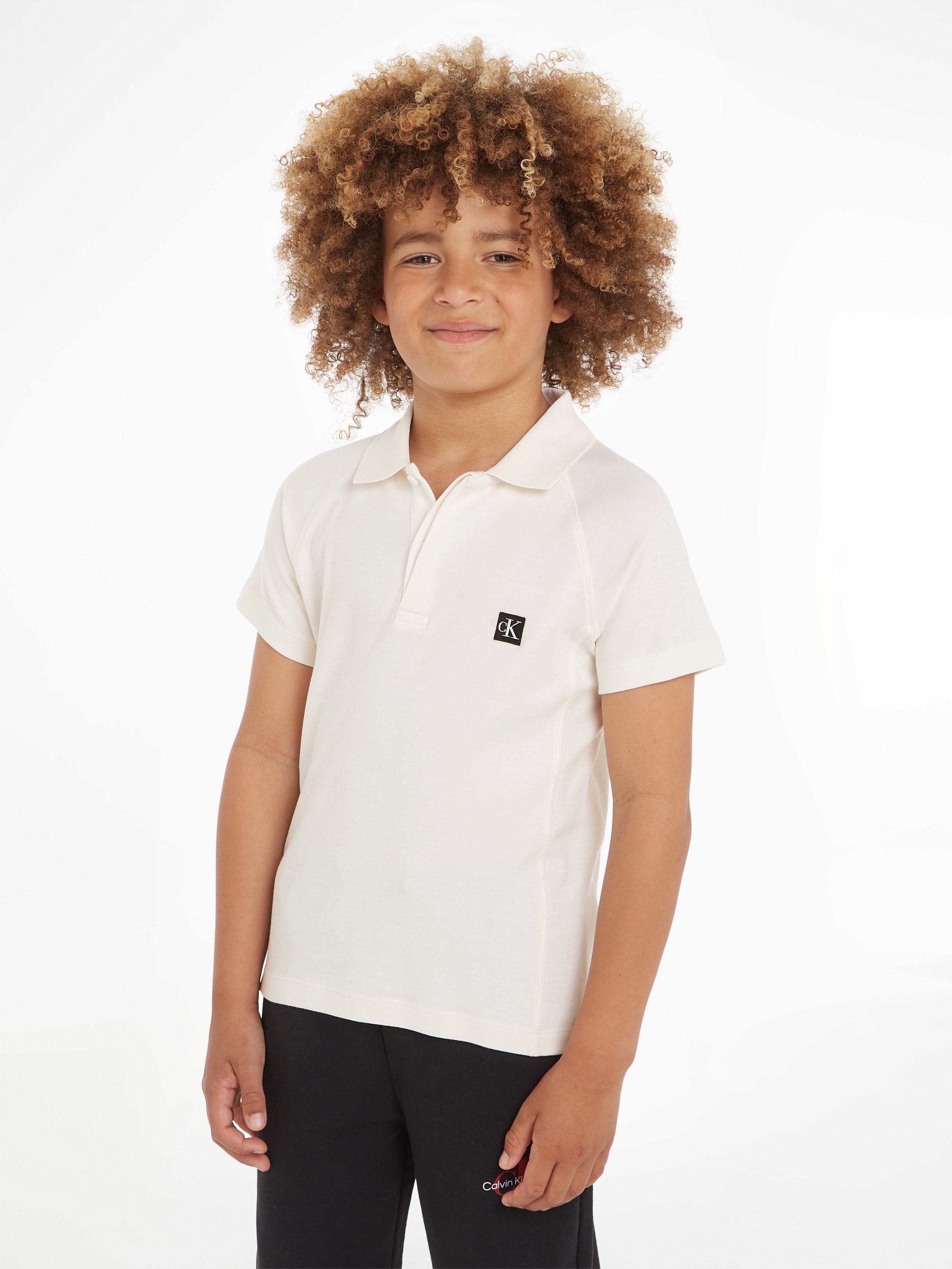 Calvin Klein CEREMONY POLO«, JERSEY Logopatch Poloshirt bei kaufen OTTO »SOFT Jeans mit