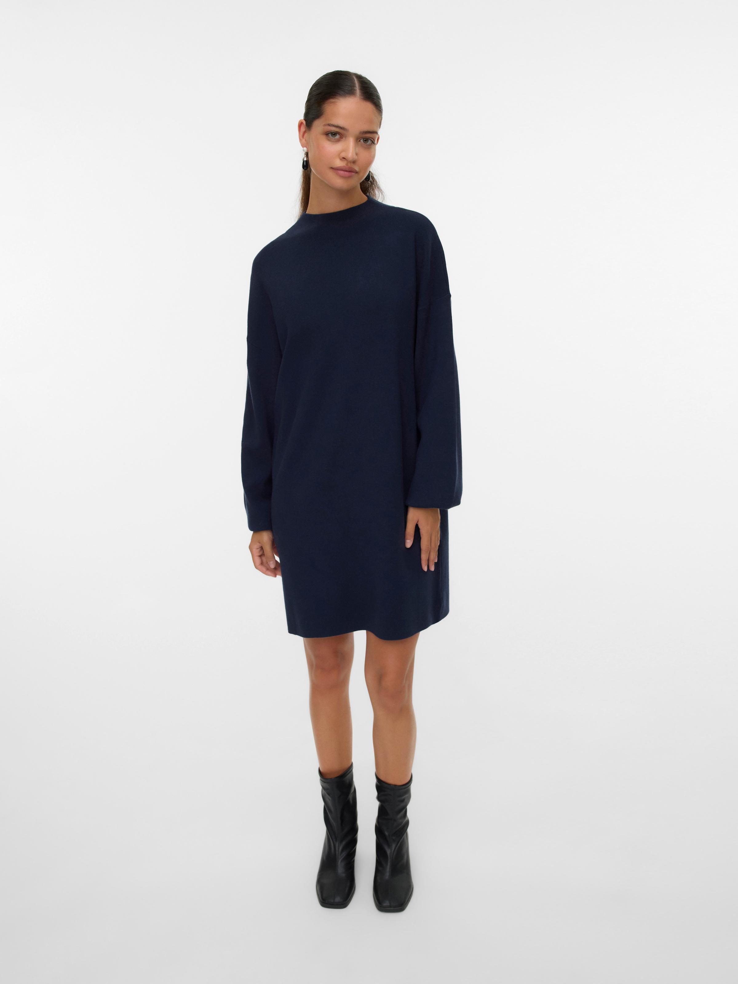 Vero Moda Strickkleid »VMNANCY LS FUNNELNECK DRESS GA NOOS« Viskosemischung, loose fit