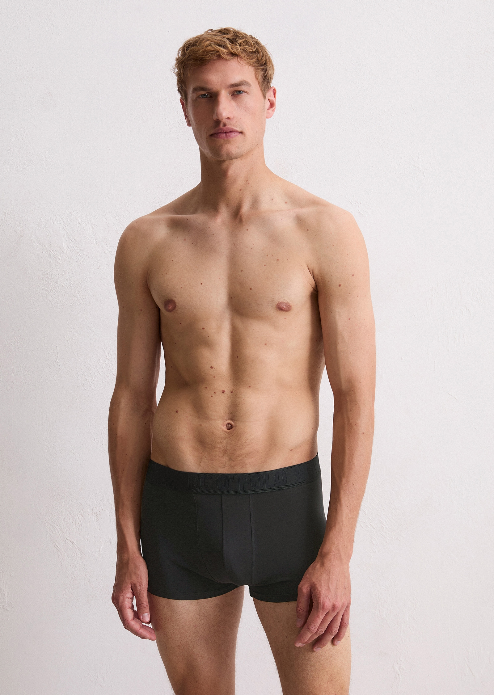 Marc O'Polo Trunk »Essentials«, (3er Pack), ohne Eingriff, Logo-Bund, elastisch, Baumwollmix, atmungsaktiv
