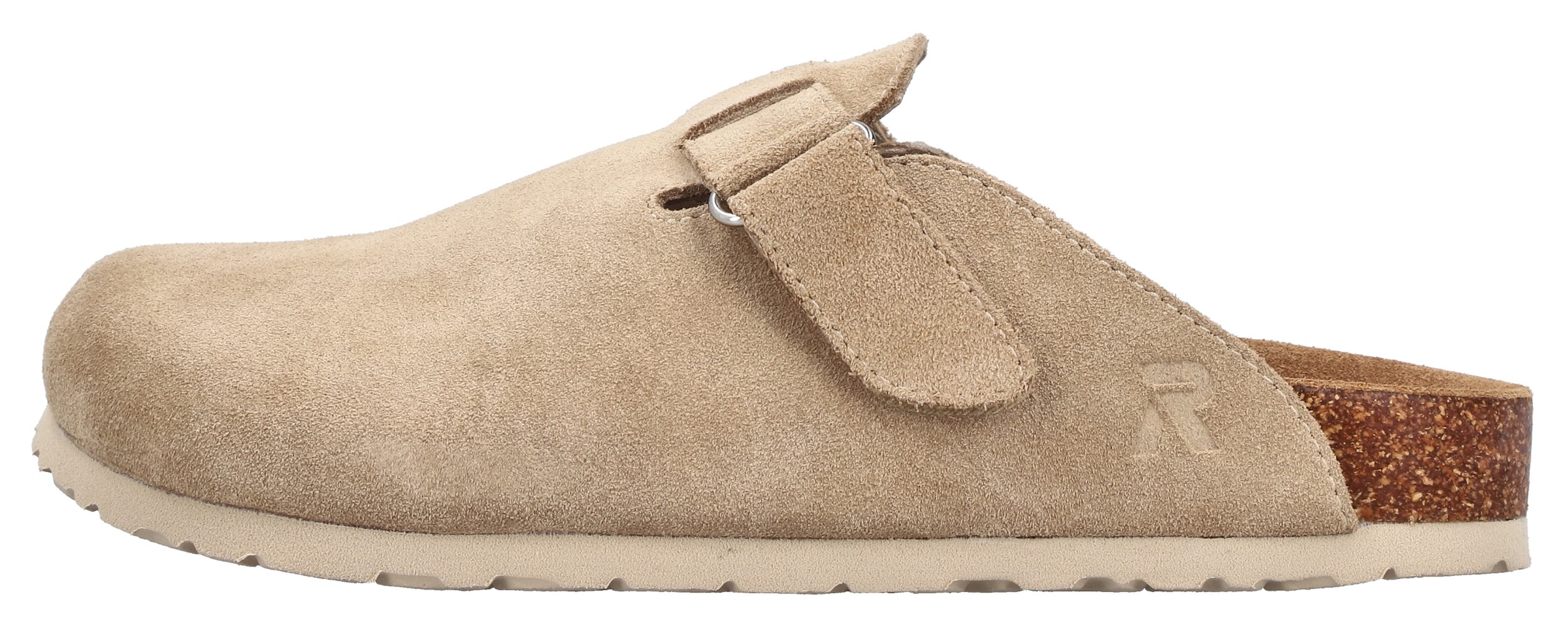 Rieker Clog  Pantolette, Hausschuh, Sommerschuh mit Klettriemchen
