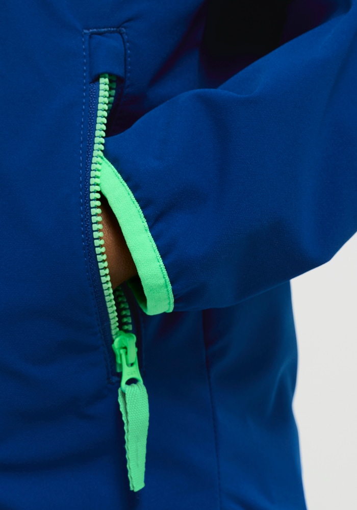 Jack Wolfskin Softshelljacke »SANDBIRD HOODED JKT K« mit Kapuze Winddicht, atmungsaktiv, Übergangsjacke