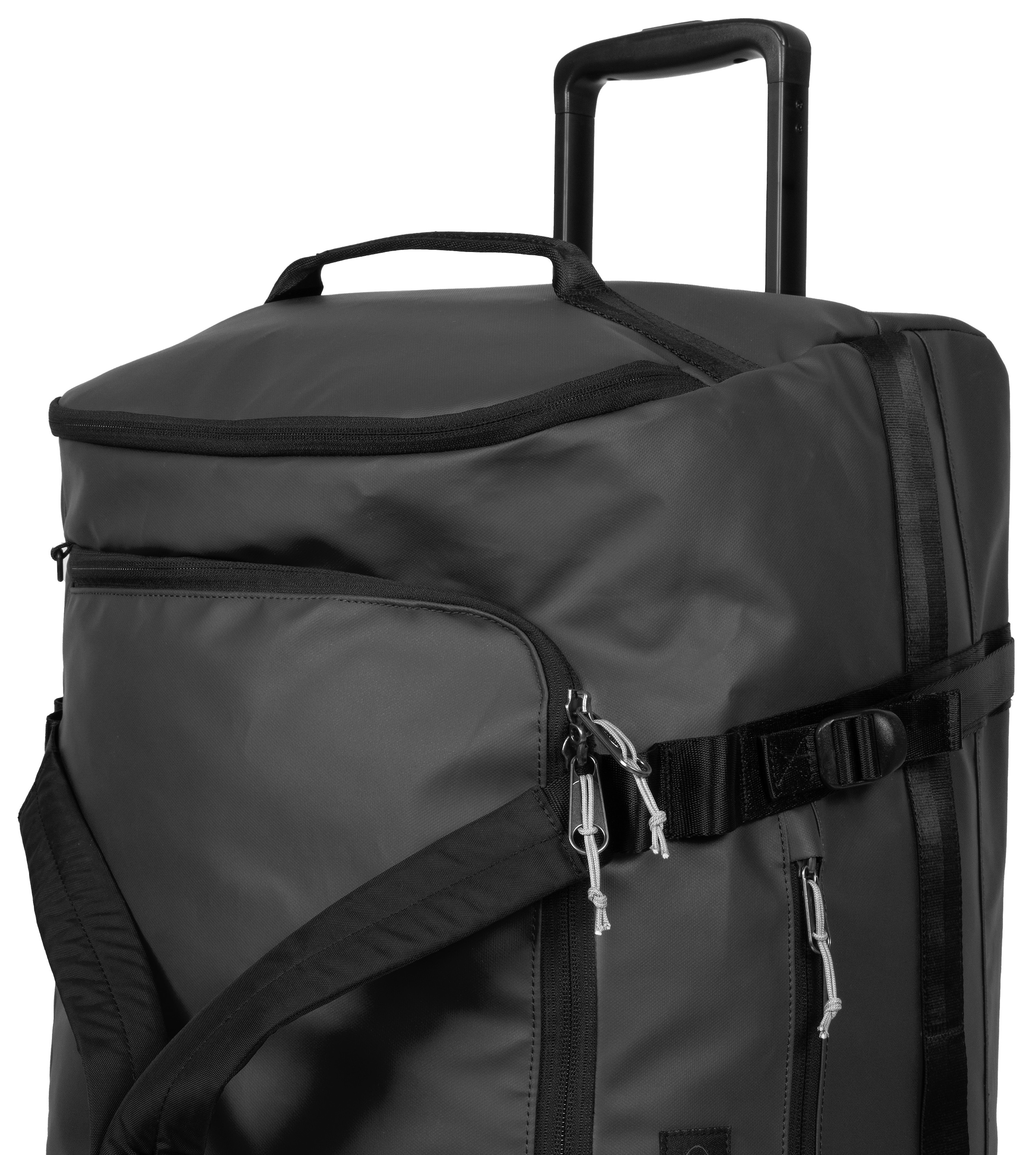Eastpak Weichgepäck-Trolley »DUFFEL PACK WHEEL M TARP BLACK2«, 2 Rollen, Reisetasche mit Rollen Weichgepäck Koffer Aufgabegepäck