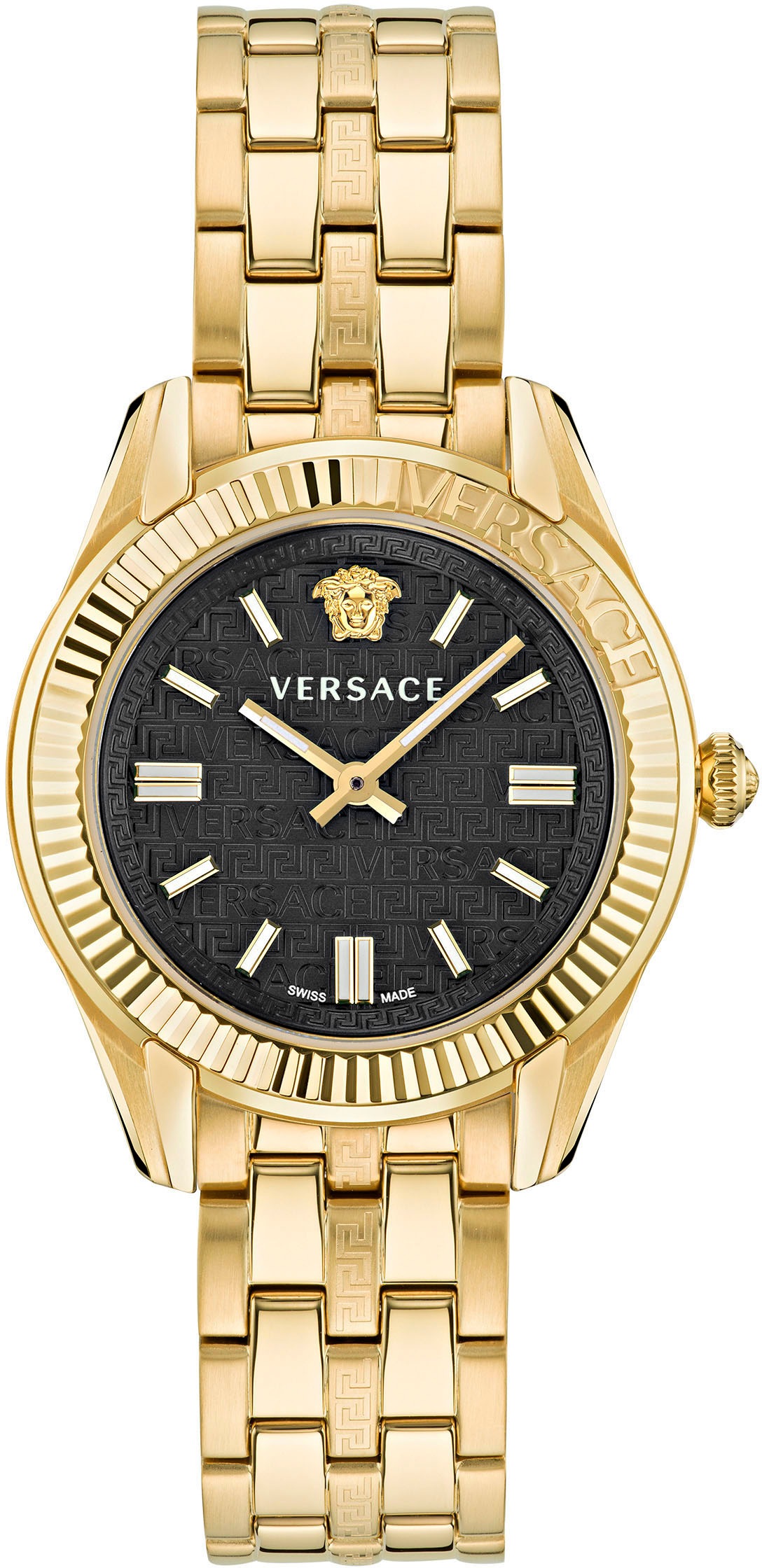 Versace Quarzuhr »GRECA TIME LADY, VE6C00623«, Armbanduhr, Damenuhr, Saphirglas, Swiss Made