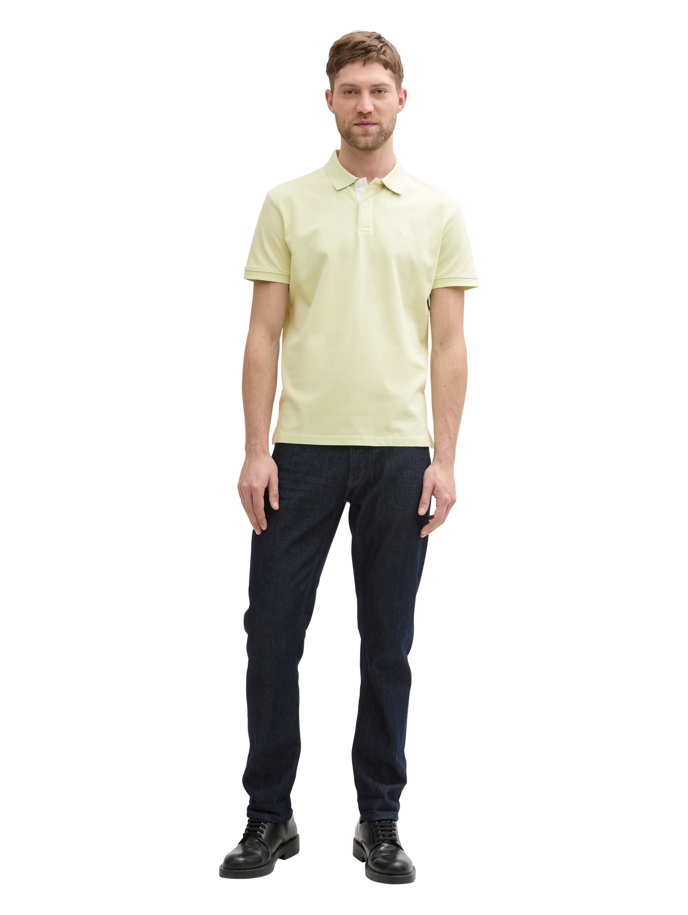 TOM TAILOR Poloshirt, mit farblich hervorgehobener Knopfleiste