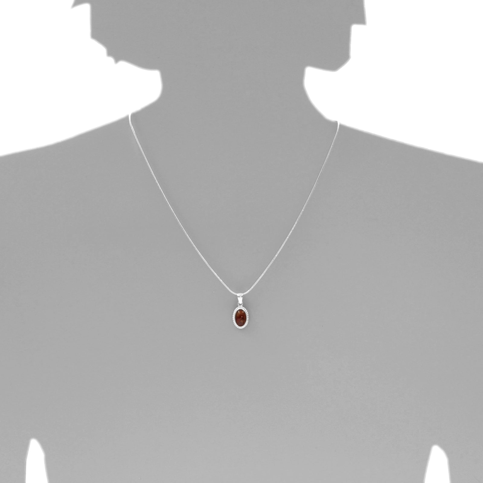 OSTSEE-SCHMUCK Kette mit Anhänger »- Julie - Silber 925/000 - Bernstein«