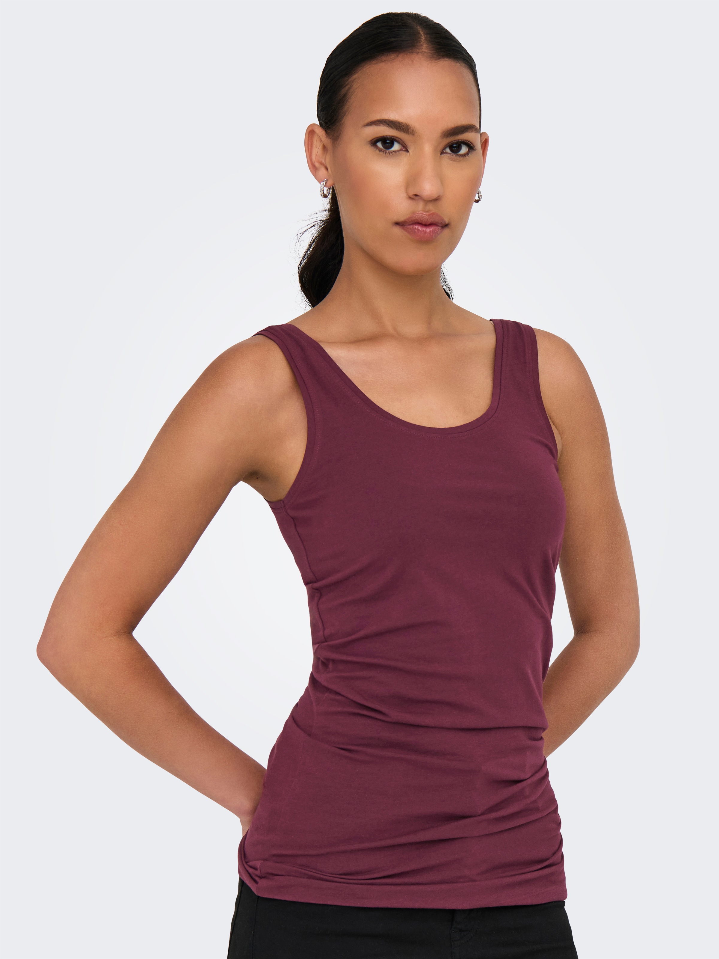 ONLY Tanktop »ONLLIVE LOVE NEW LONG TT 2PACK NOOS«, (Packung, 2er-Pack)