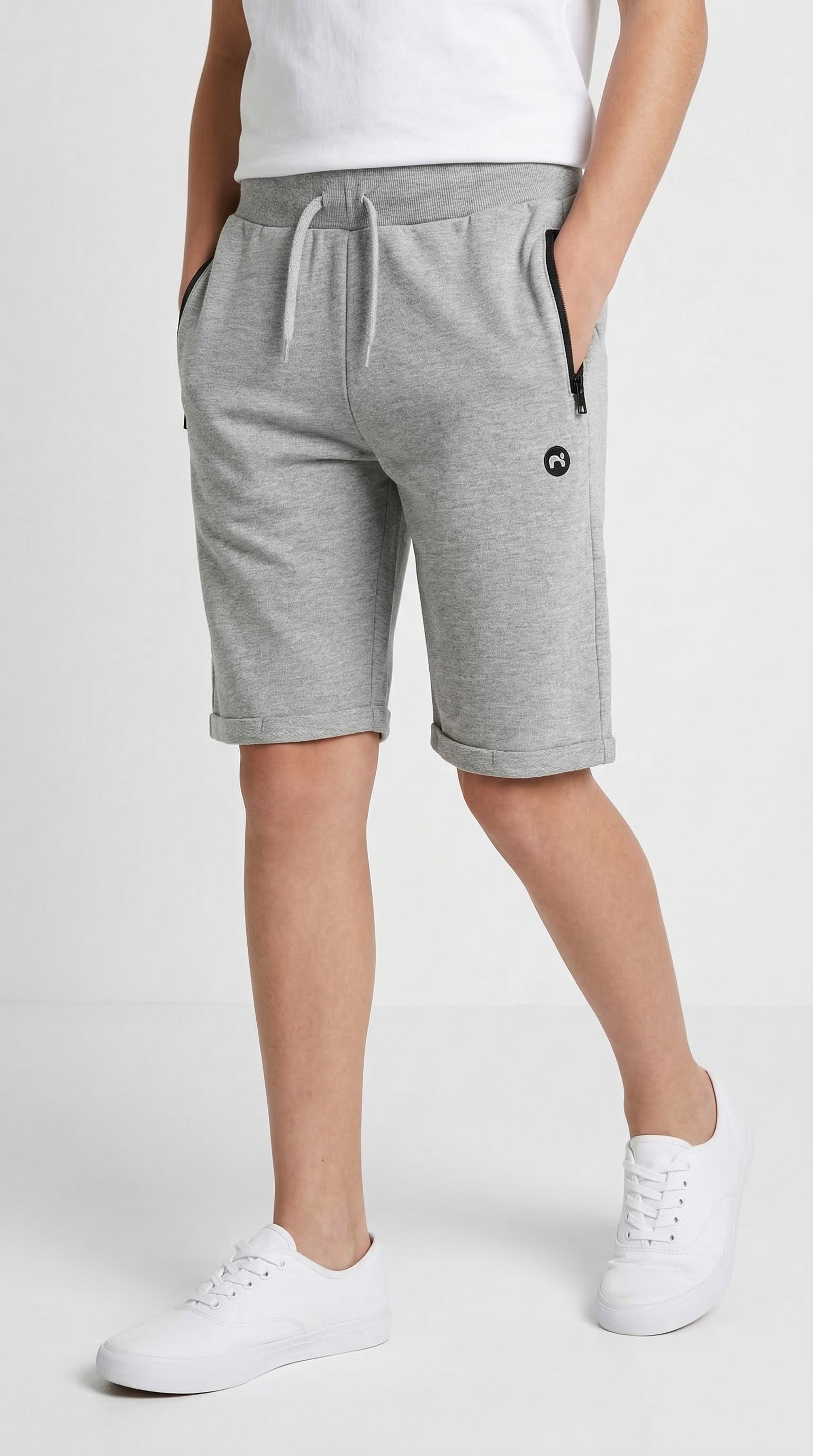 Name It Sweatshorts »NKMVIMO SWE SHORTS BRU NOOS«  Baumwollmischung, Umschlagsaum, Reißverschlusstaschen