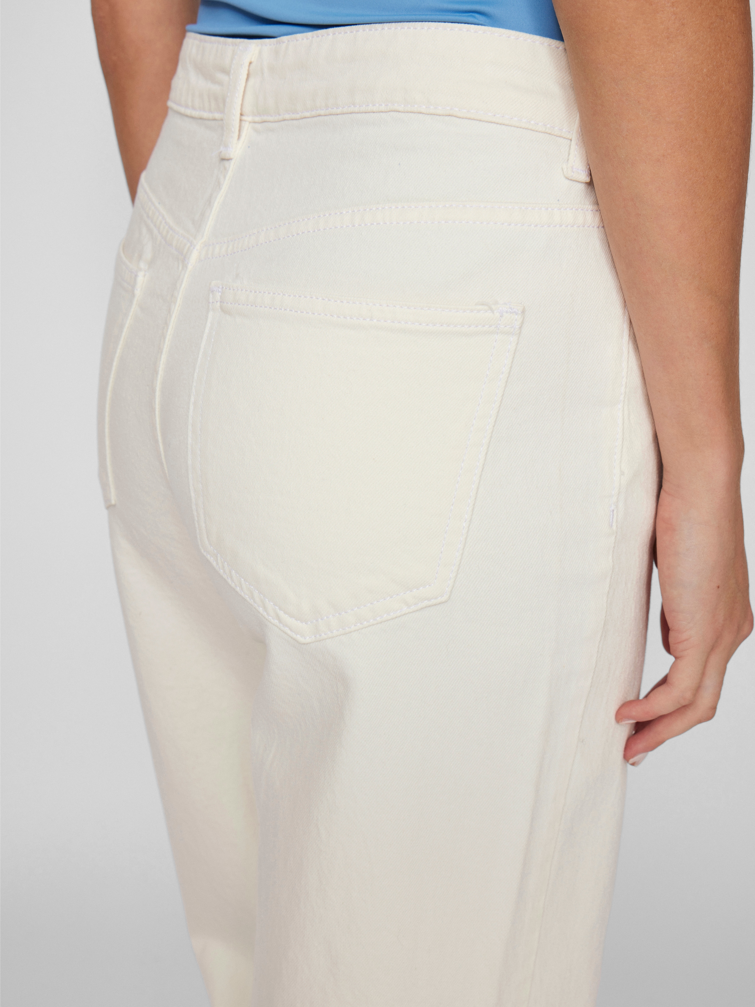 Vila High-waist-Jeans »VIKELLY JAF HW STRAIGHT JEANS-NOOS« Baumwollmischung