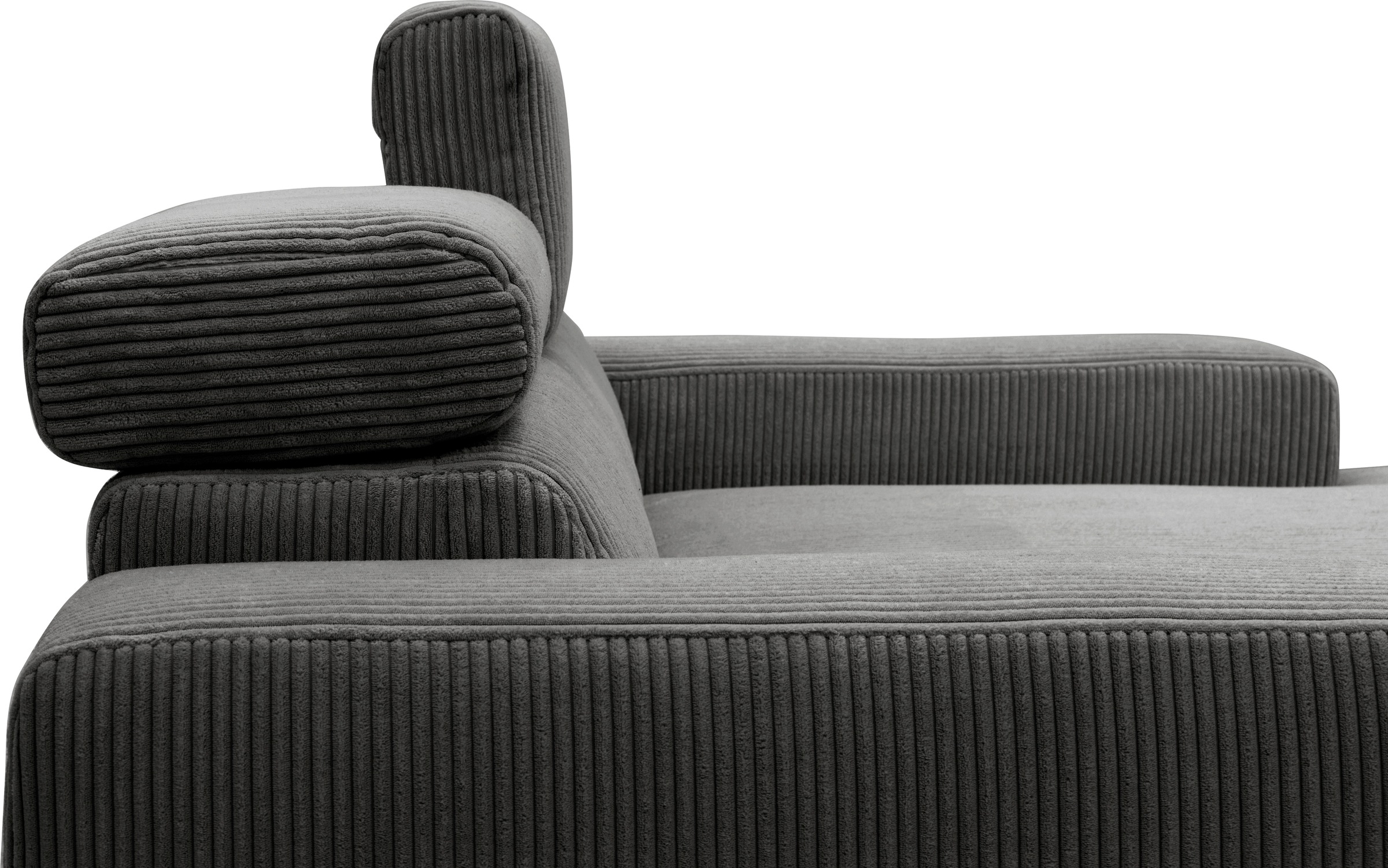 DOMO collection Ecksofa »Brandon kleine Ausführung B/T/H: 214/100/80 cm«, Mit Kopfteilverstellung, auch in Leder und Cord, L-Form