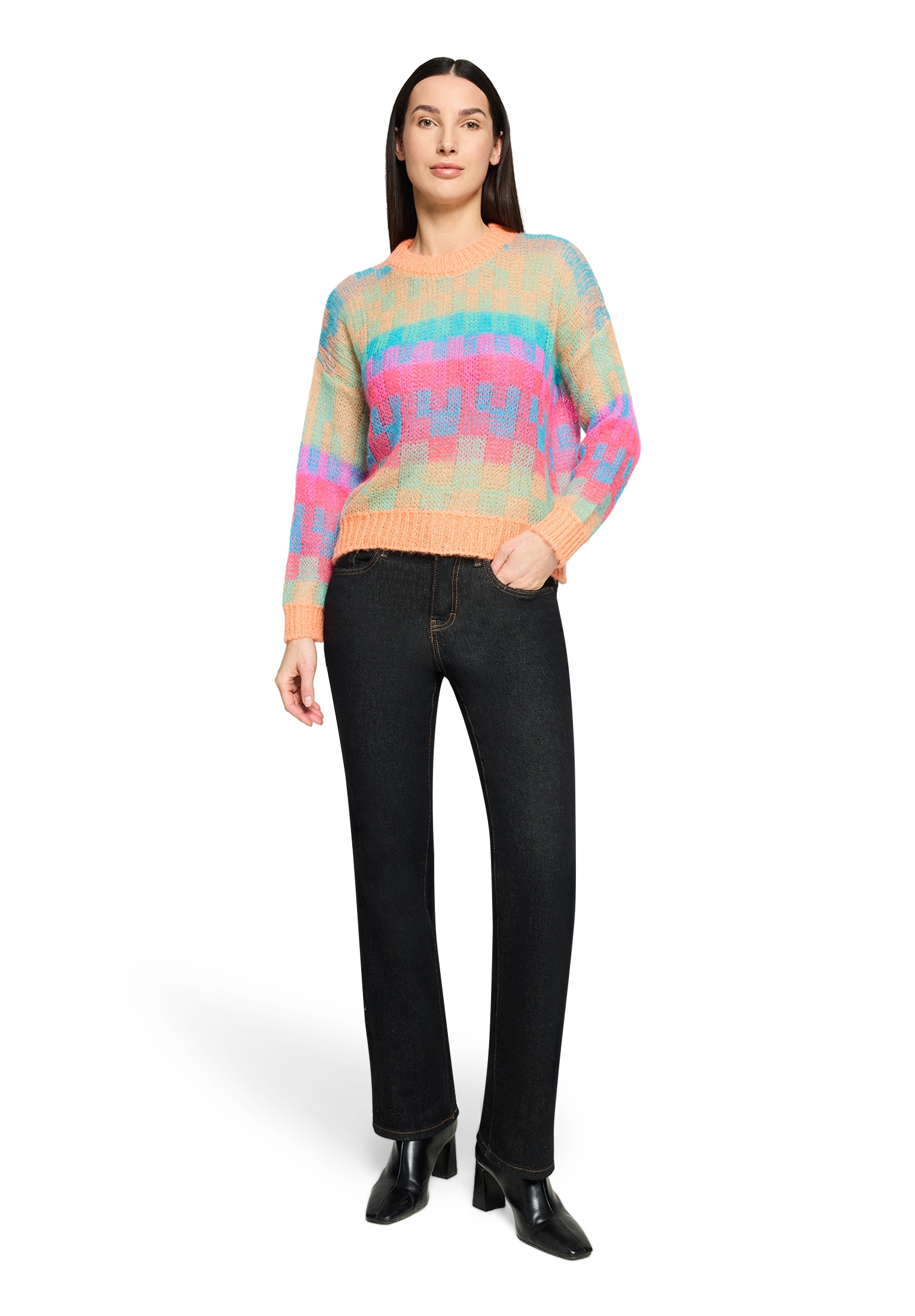 Cartoon Strickpullover »Strickpullover mit Rundhalsausschnitt«