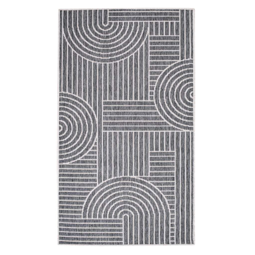 Carpet City Outdoorteppich »DUO RUG 5842«, rechteckig, Wendeteppich Wetterfest In- & Outdoor, Balkon, Terrasse, Wohnzimmer