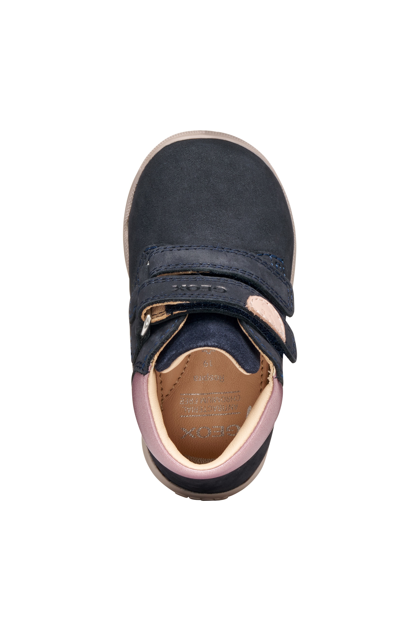 Geox Lauflernschuh »B MACCHIA GIRL«, Babyschuh mit Klettverschluss, Größenschablone zum Download