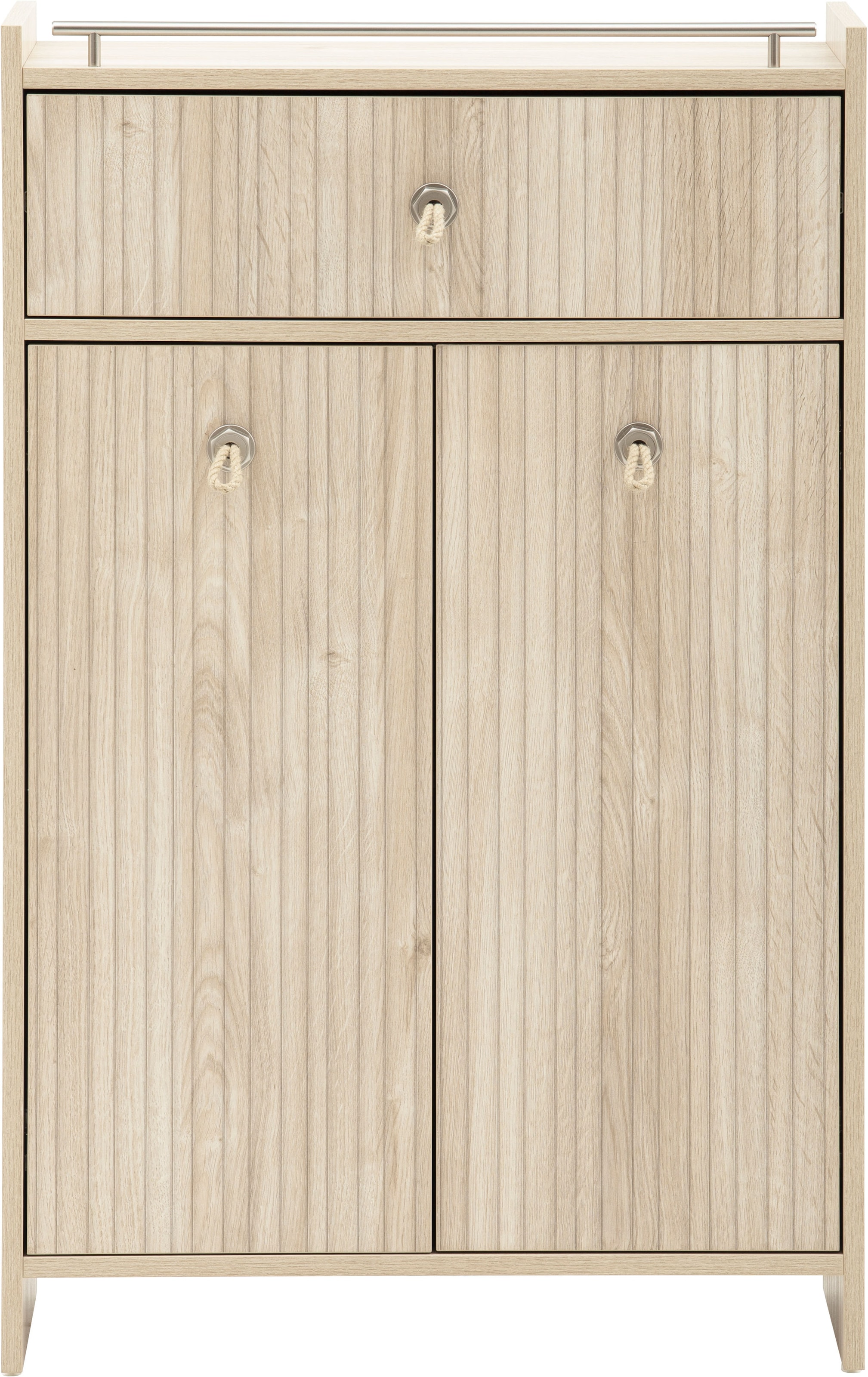 Schildmeyer Midischrank »SONDERBY, 2 Türen & Schublade, Höhe 104,2 cm, MADE IN GERMANY« 1 Stk. tlg. Seilgriffe im maritimen Look, MADE IN GERMANY