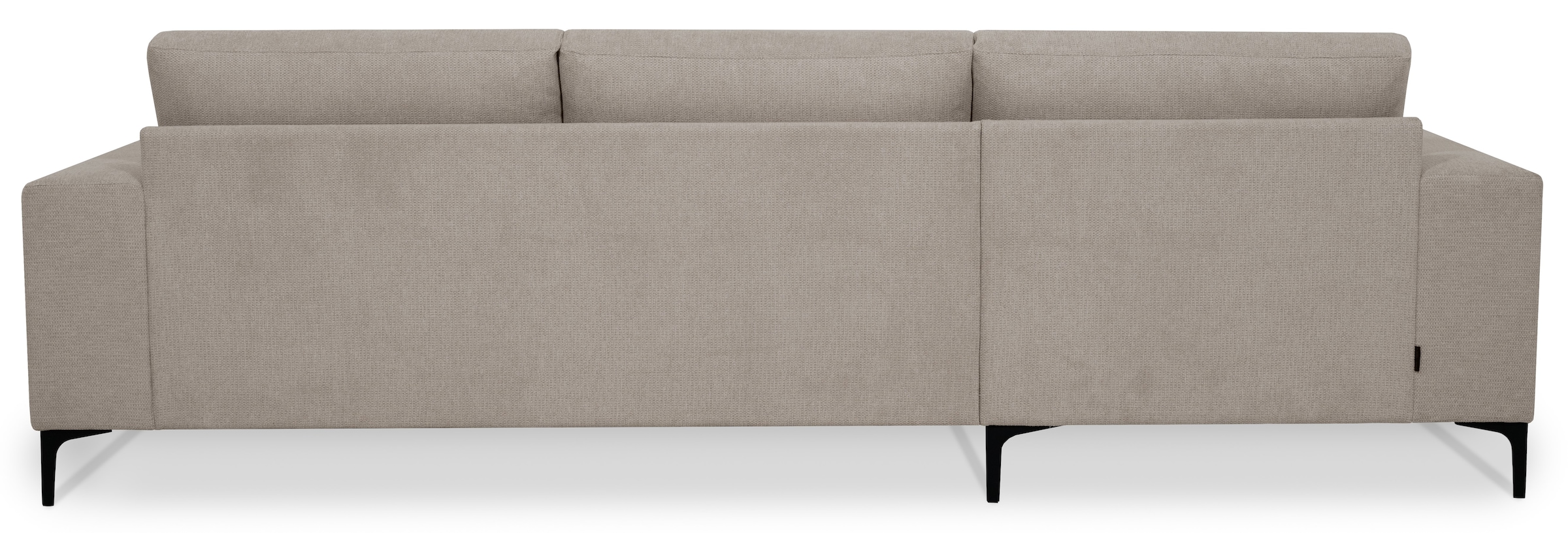 Places of Style Ecksofa »Xander, L-Form,«, Breite 280 cm, Soft-Touch Chenille, schwarze Metallfüße