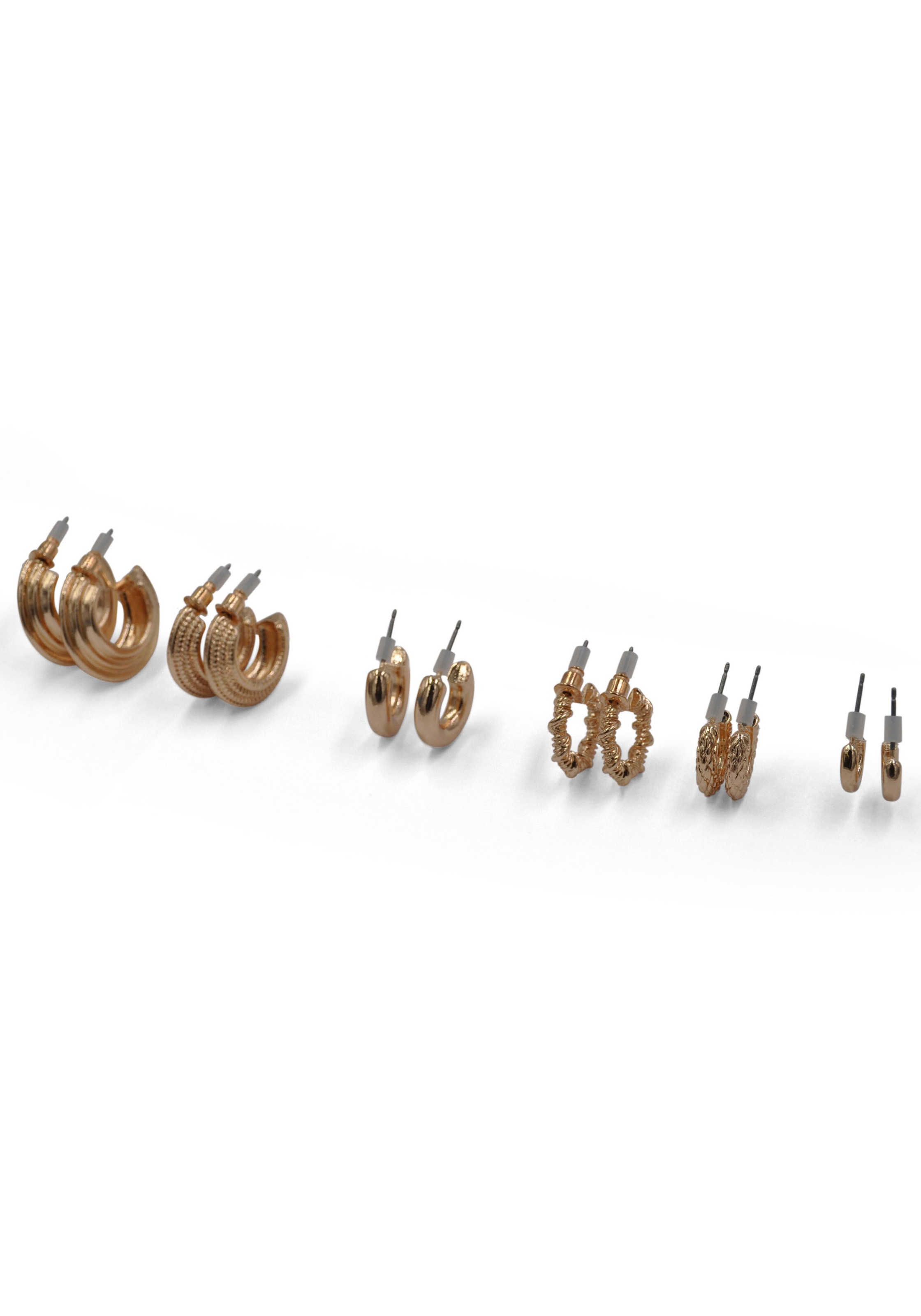 Firetti Ohrstecker-Set »Halbcreolen Set«, (Set, 12 tlg.)