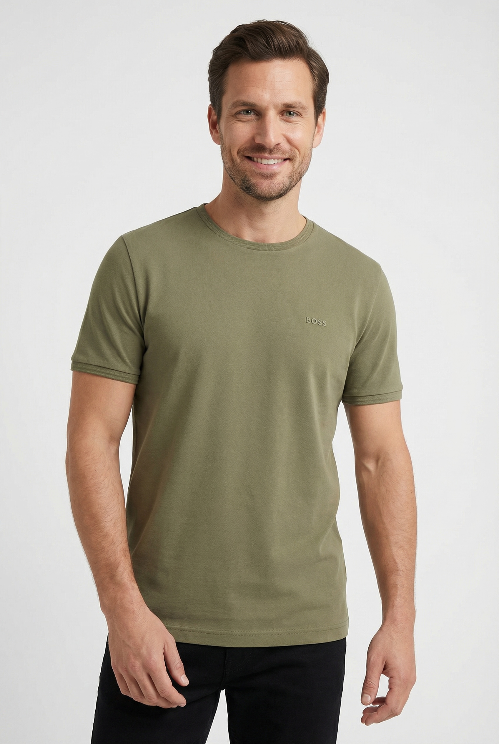 BOSS GREEN T-Shirt »Taul« aus softem Stretch-Baumwoll-Piqué, Regular Fit, Kühlend