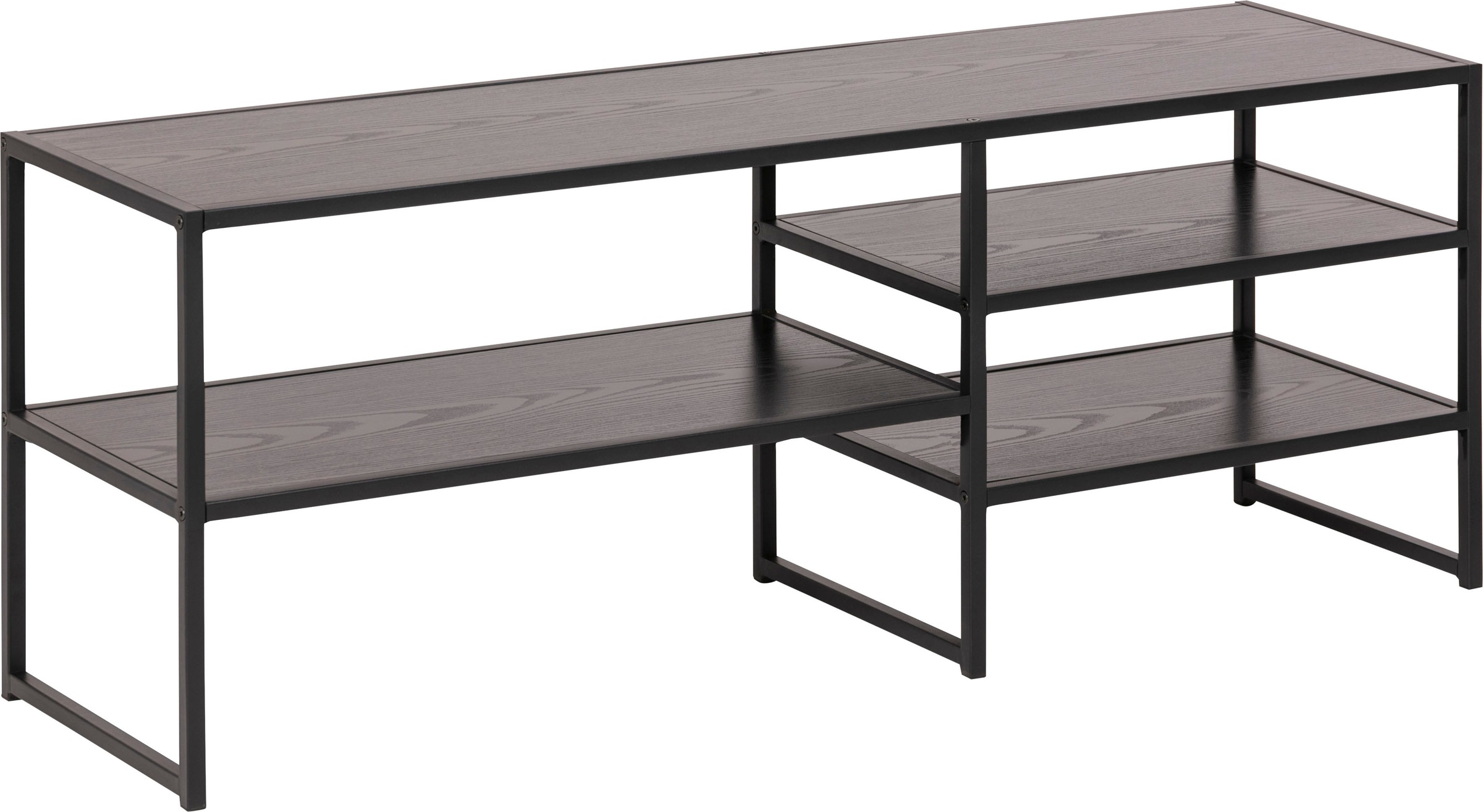 ACTONA GROUP TV-Schrank, Metallgestell im Industrie-Look, 3 Einlegeböden, Breite 120 cm