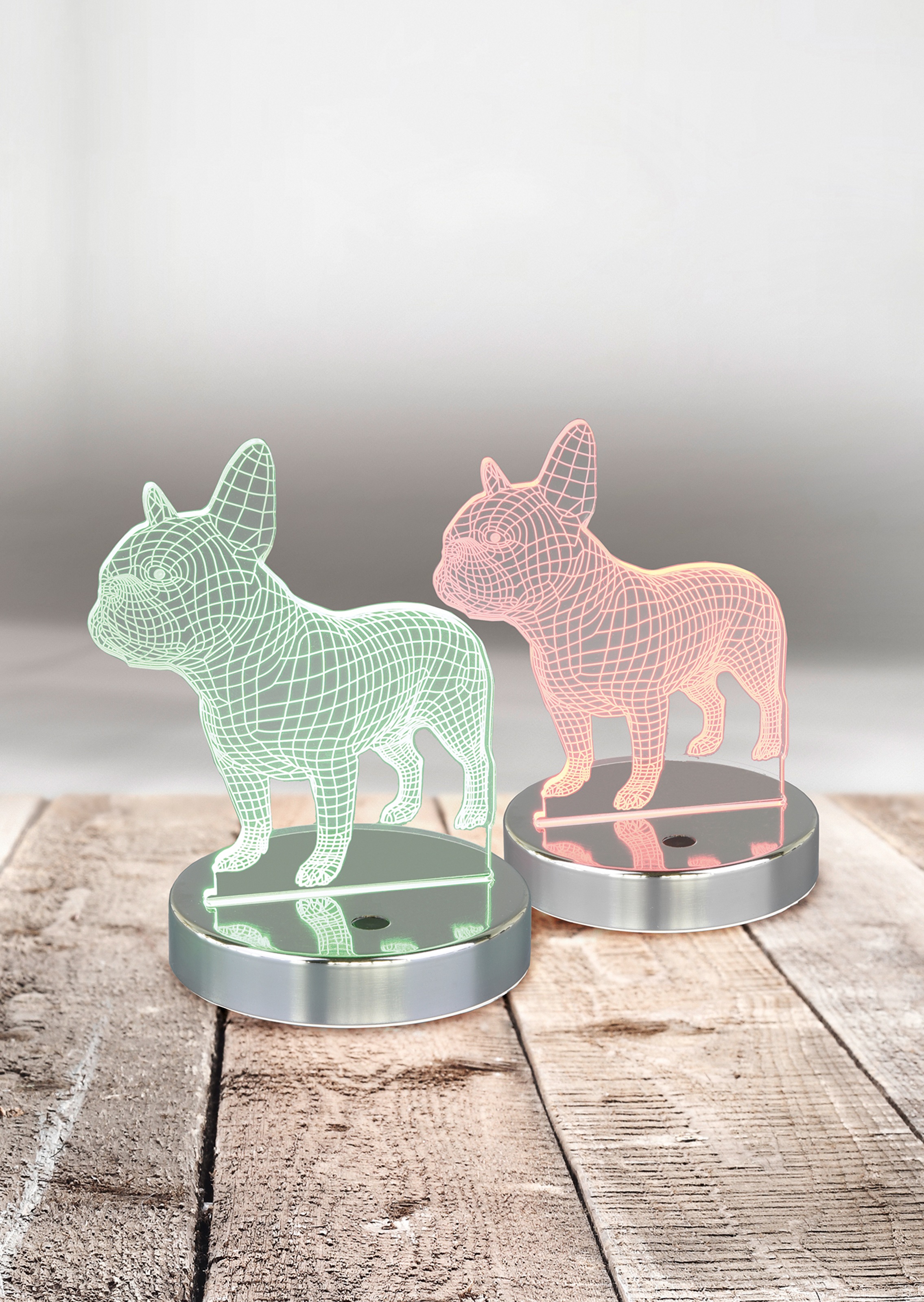 Tischleuchte »Dog«, LED Hunde-Design kaufen 3D-Optik, flammig-flammig, OTTO Tischlampe Touchschalter 1 Farbwechsel TRIO bei im und Leuchten per