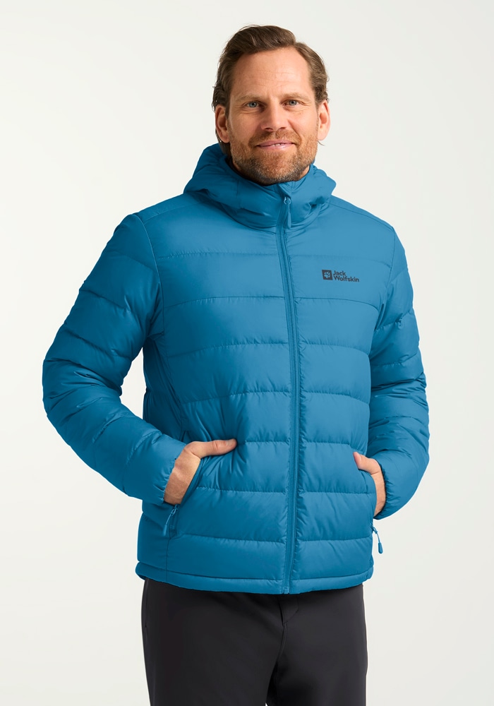 Jack Wolfskin Daunenjacke »ATHER DOWN HOODY M RDS« mit Kapuze