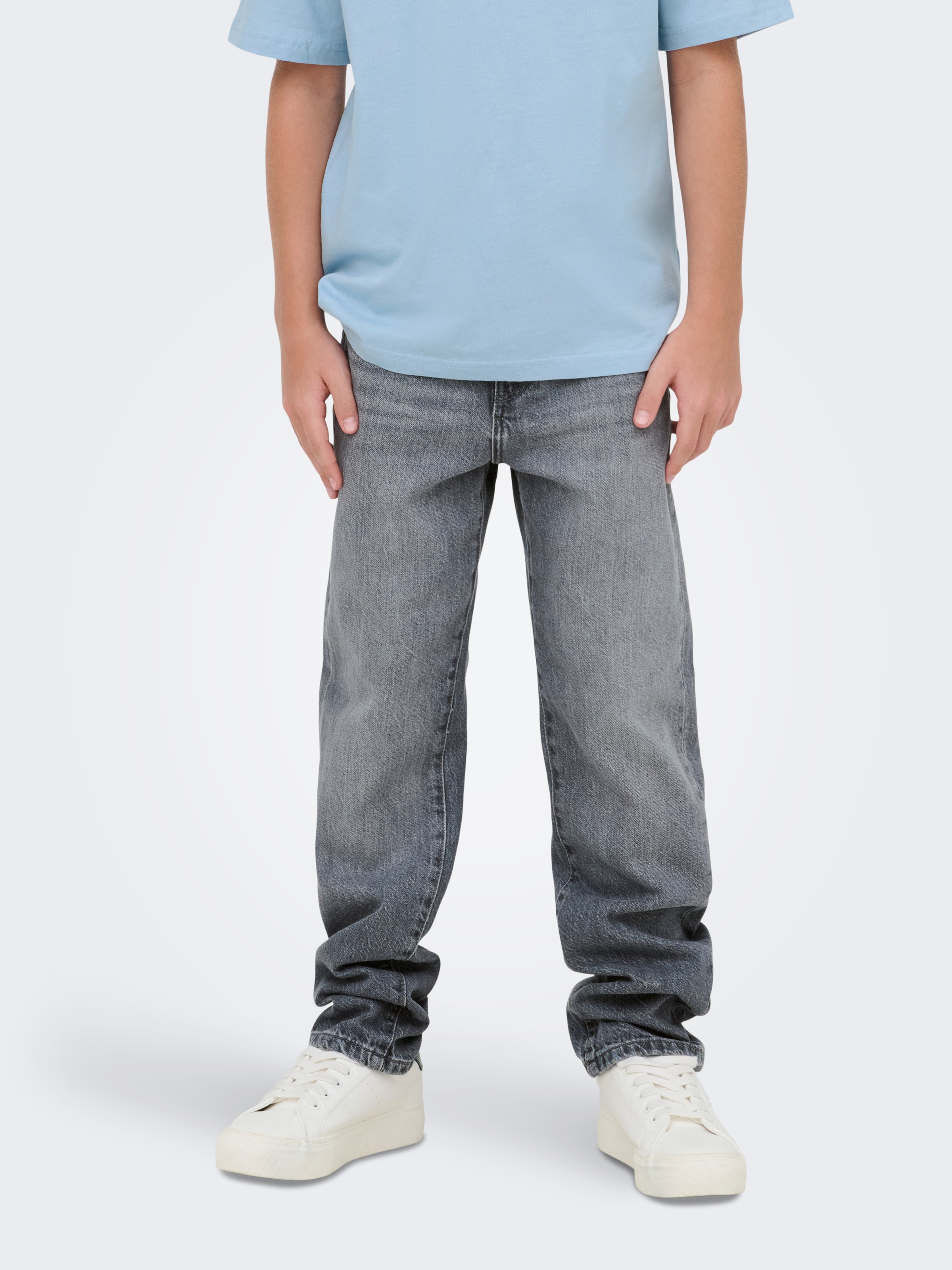 ONLY & SONS junior Straight-Jeans »OSJEDGE STRAIGHT MG 3365 TAI DNM NOOS« Baumwolle, loose fit