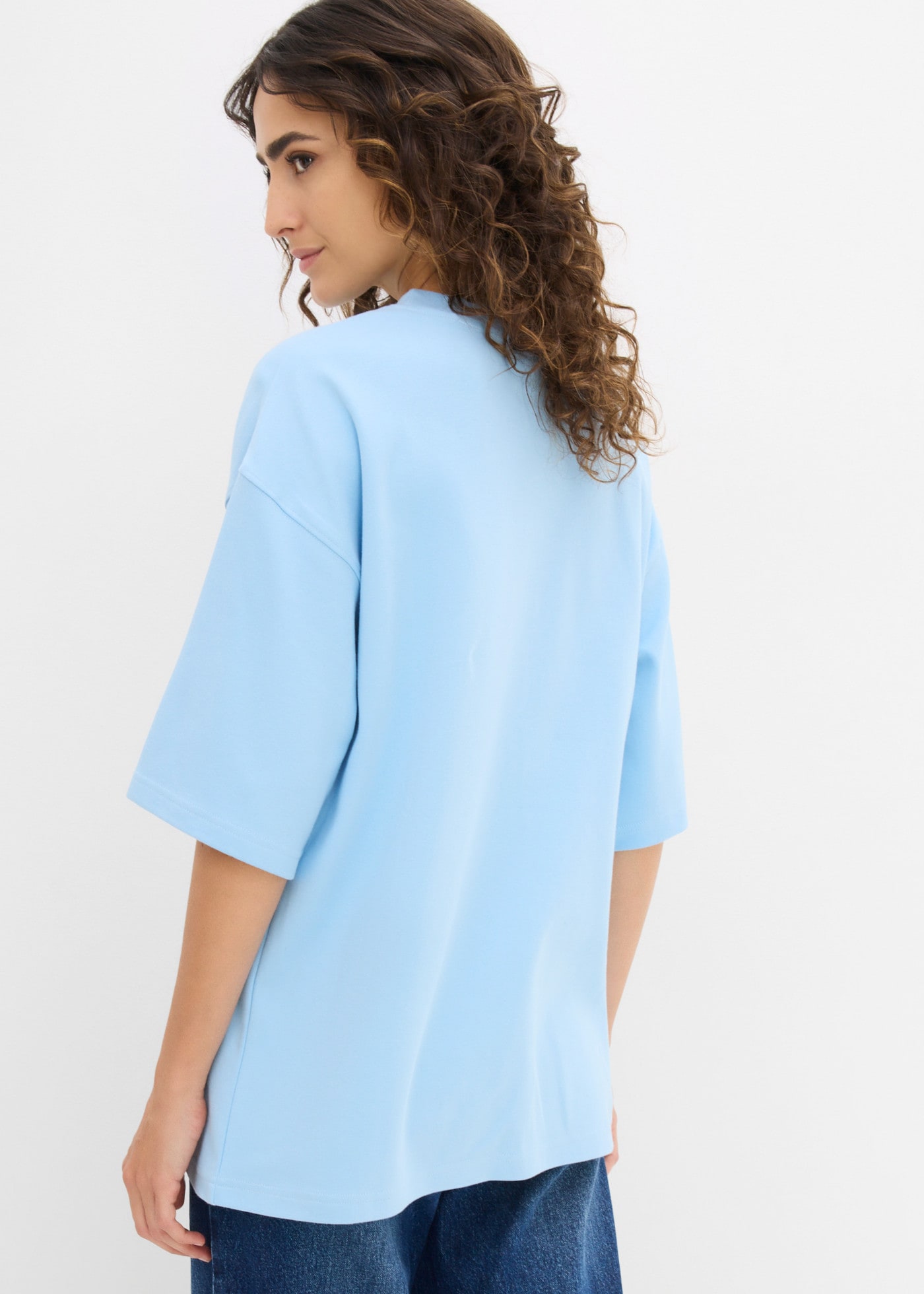 bonprix Oversize-Shirt mit Oversize-Schnitt, aus schwerer Baumwolle, in Größen bis XXL