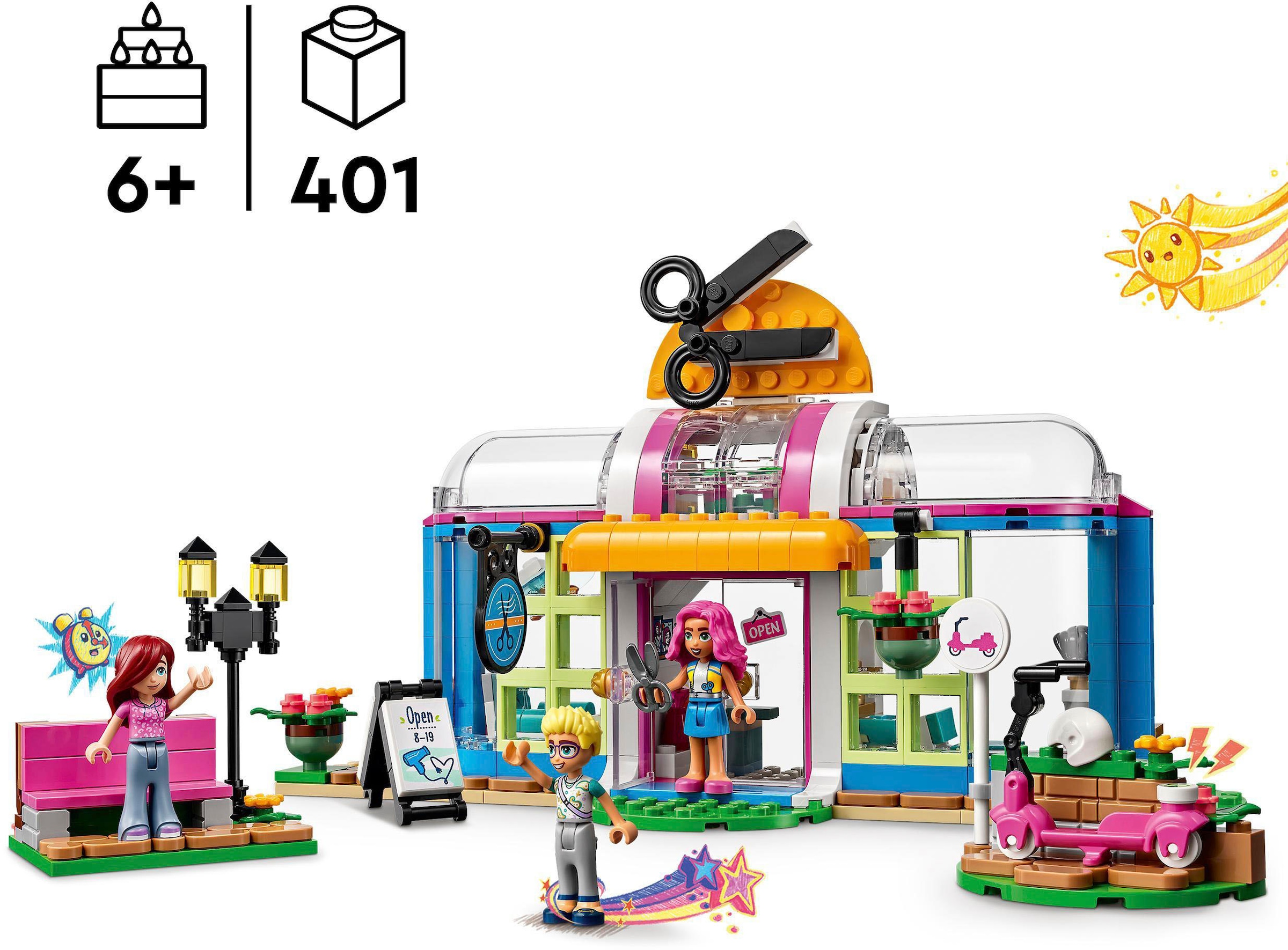 LEGO® Konstruktionsspielsteine »Friseursalon (41743), LEGO® Friends«, (401 St.)