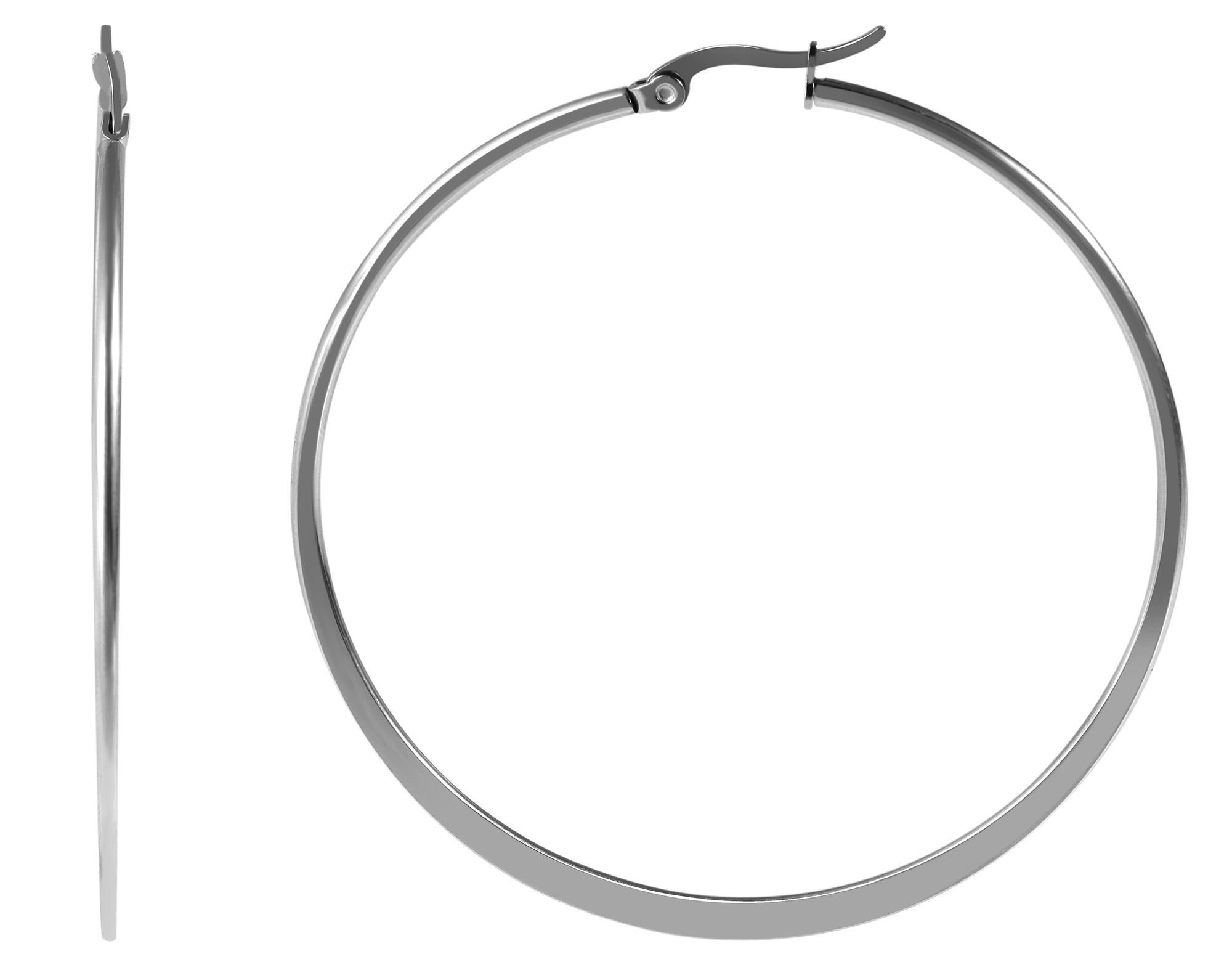 Adelia´s Paar Creolen »Damen Ohrringe ¿ Creole aus Edelstahl«