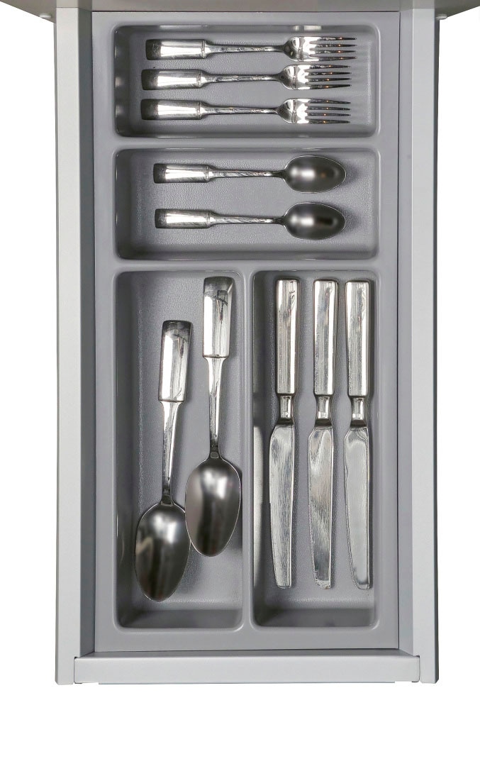 KOCHSTATION Küchenzeile »KS-Scafa, vormontiert, mit höhenverstellbaren Füßen« vormontiert, wahlweise mit E-Geräten, mit Soft-Close, Breite 320 cm