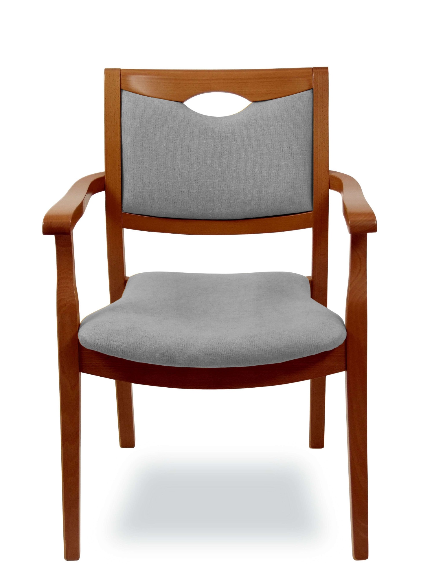 Home affaire Armlehnstuhl »London, Stuhl, Komfortsessel, 3 Gestellfarben, Made in Italy« () 1 Stk.Extra-komfortabel, ergonomisch, fleckenabweisendes Gewebe, Massivholz