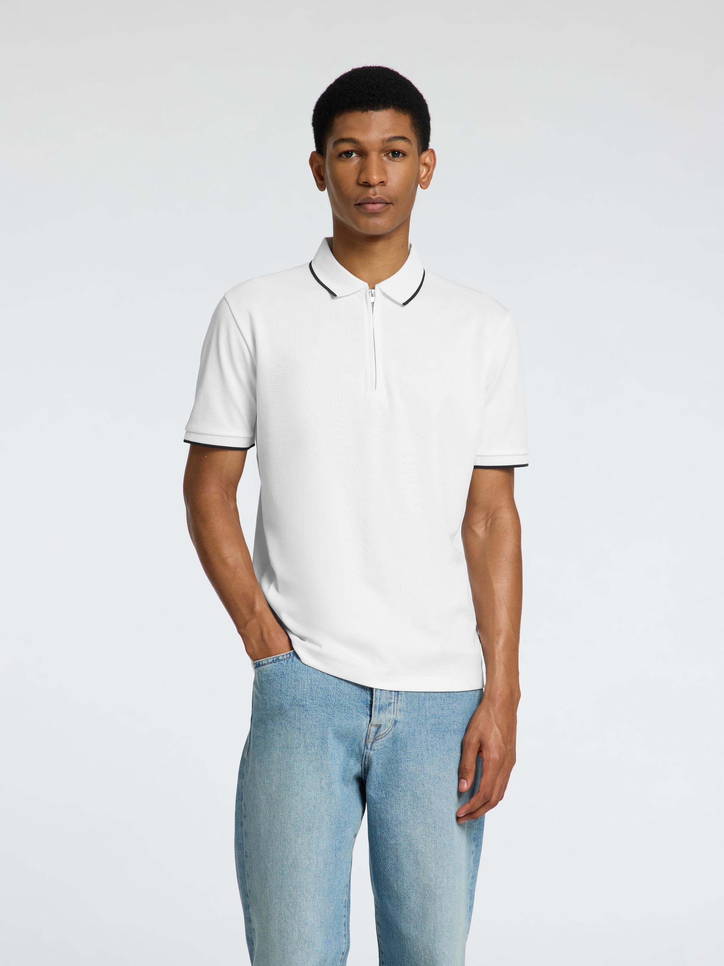 SELECTED HOMME Poloshirt »SLHFAVE SPORT ZIP SS POLO NOOS«