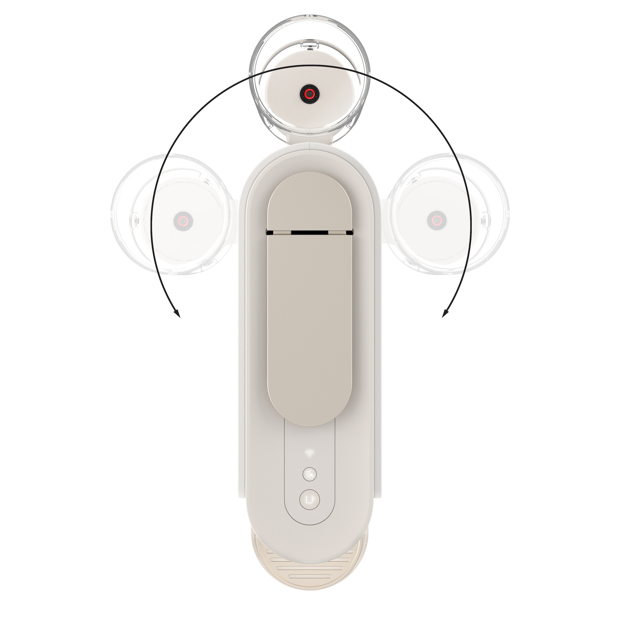 Nespresso Kapselmaschine »Vertuo Up ENV200.GY« One Touch Kaffee Zubereitung, für 5 Tassengrößen, kompaktes Design