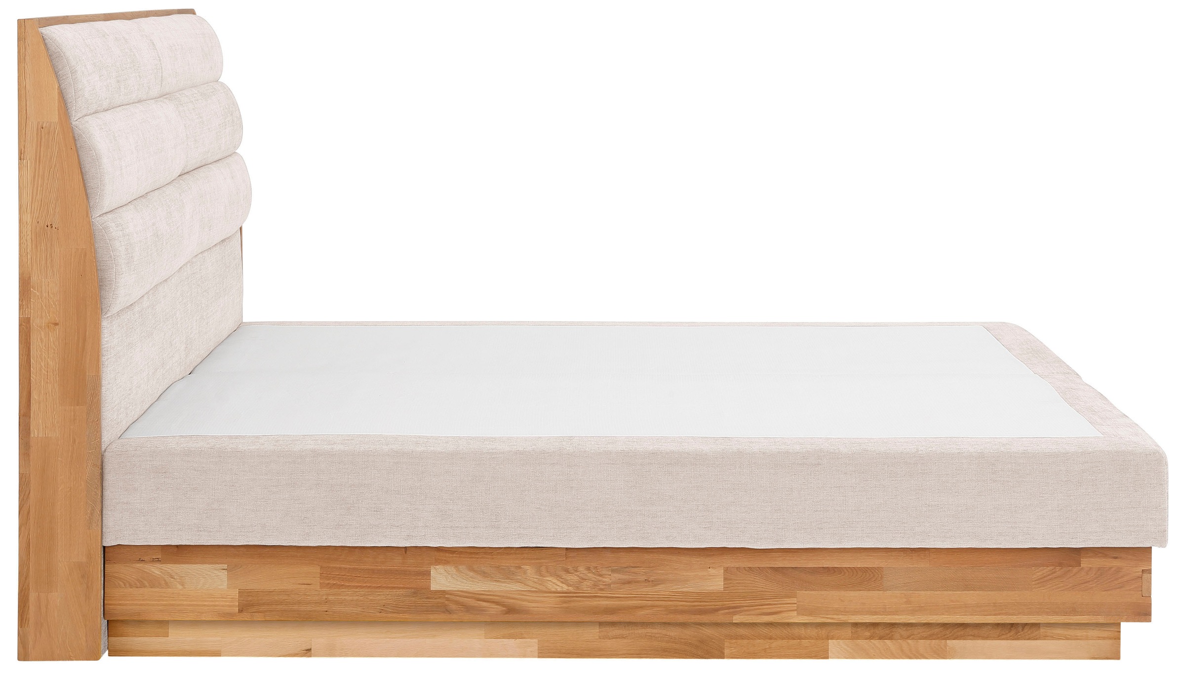 OTTO products Boxspringbett »Jenna«, ohne LED-Beleuchtung, mit zertifizierten, recycelten Bezugsstoffen