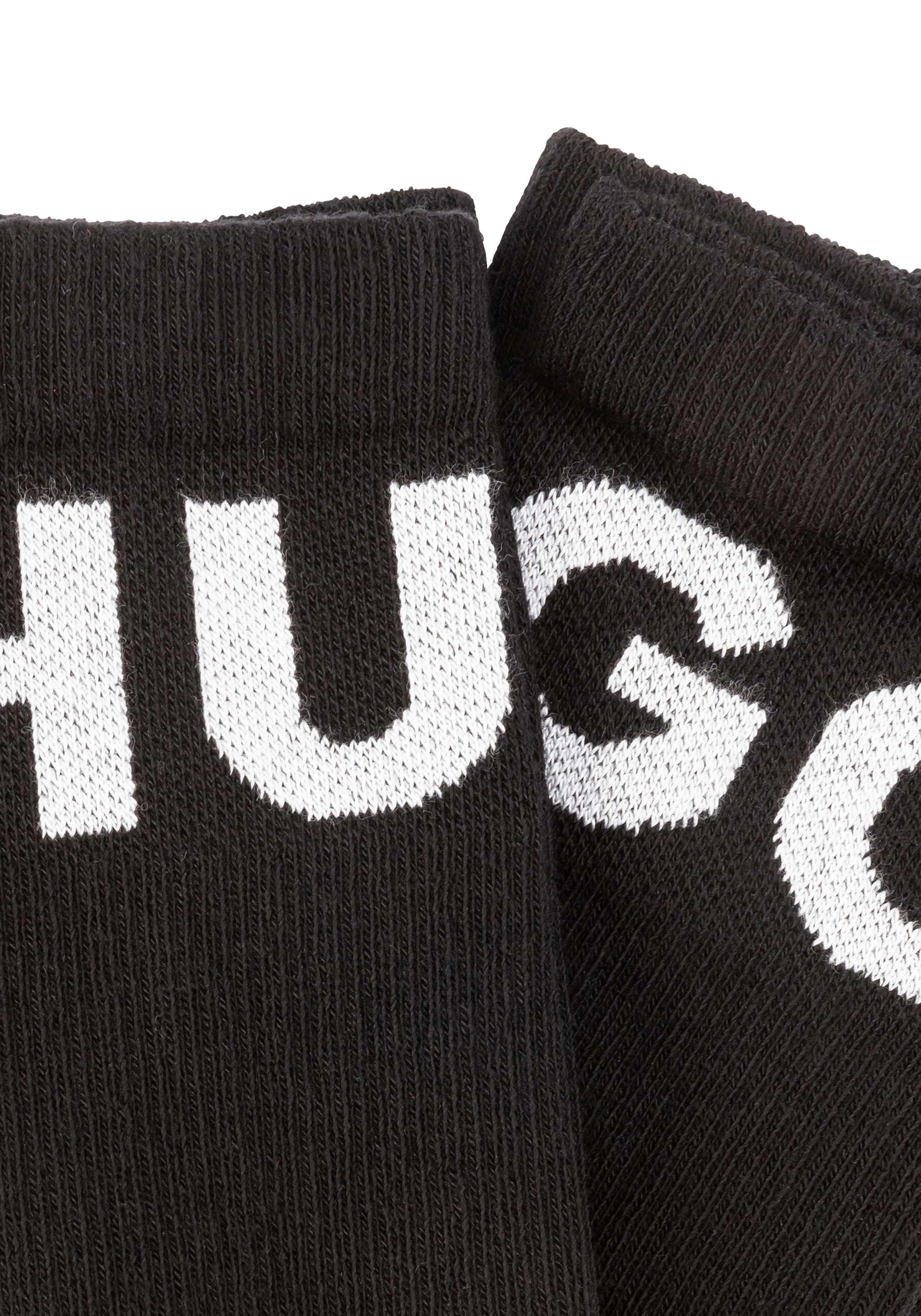 HUGO Underwear Freizeitsocken »3P QS ICONIC CC 1«, (Packung, 3 Paar, 3er), mit HUGO Logostickerei in Kontrastfarbe