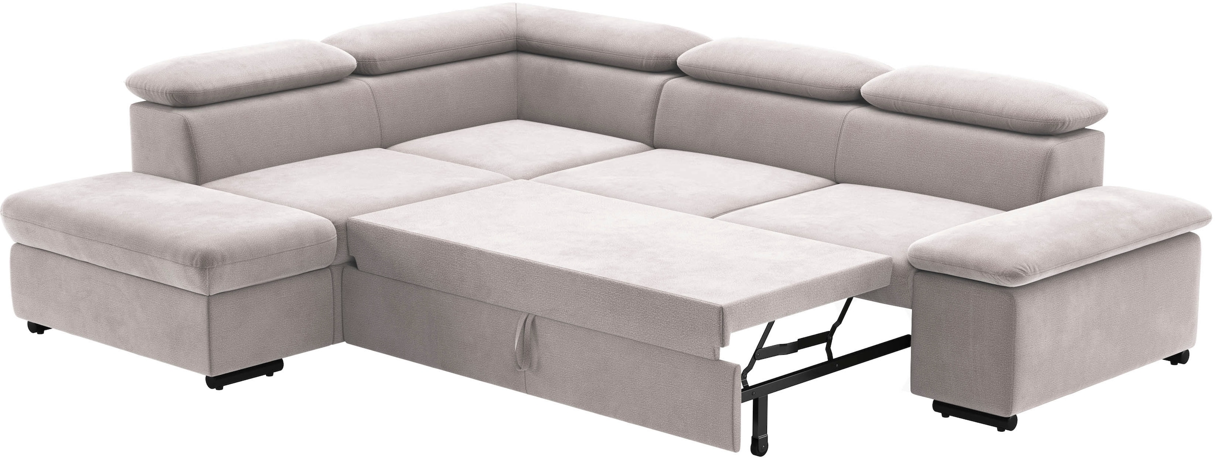 sit&more Ecksofa »Alcudia L-Form«, mit Armteilverstellung, optional Kopfteilverstellung und Bettfunktion