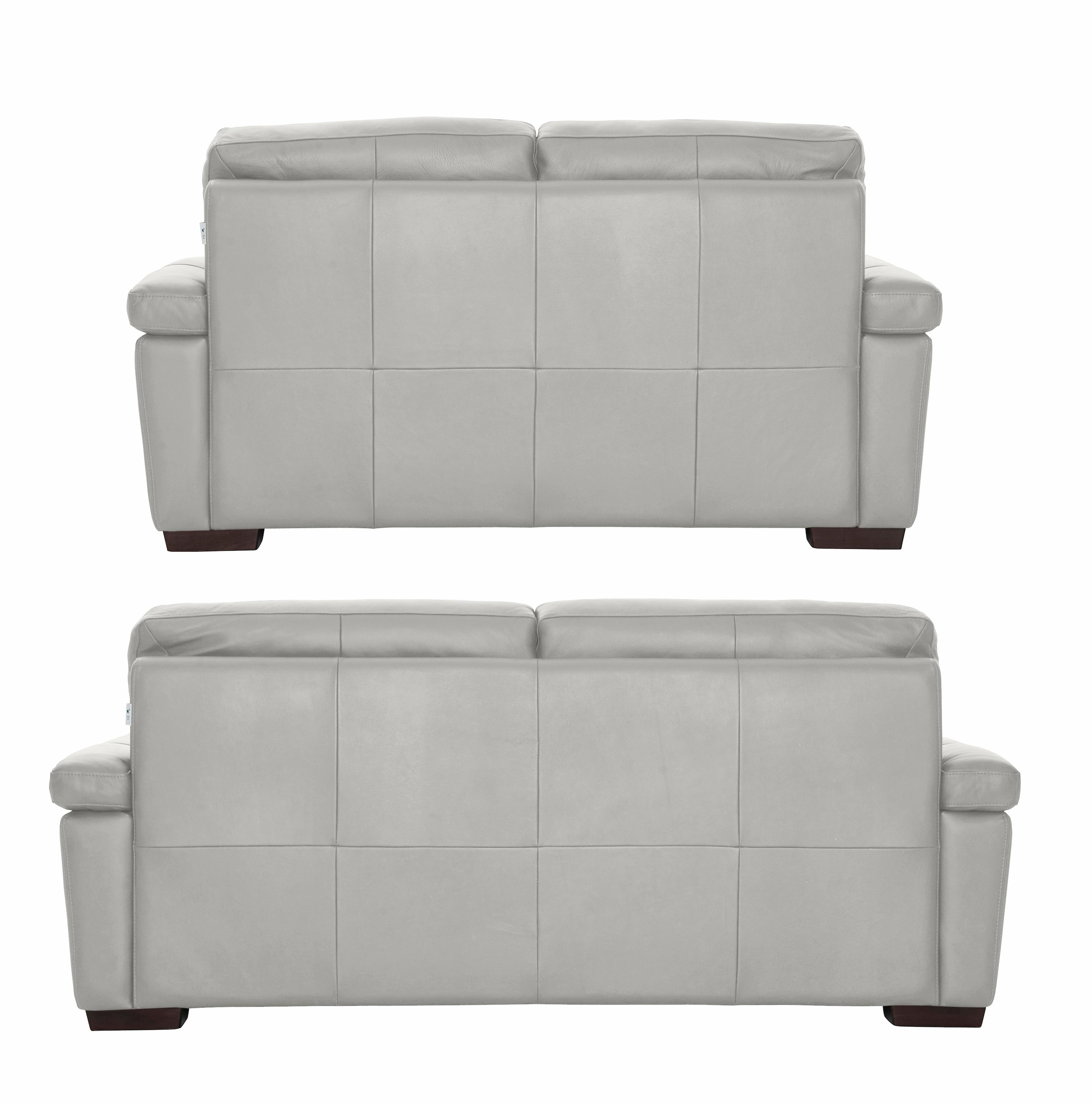 CALIA ITALIA Polstergarnitur »Gaia, hochwertige Garnitur aus 2-Sitzer und 3-Sitzer, edles Design« Set, 2 Stk. tlg. Ledergarnitur, in zwei hochwertigen Lederqualitäten