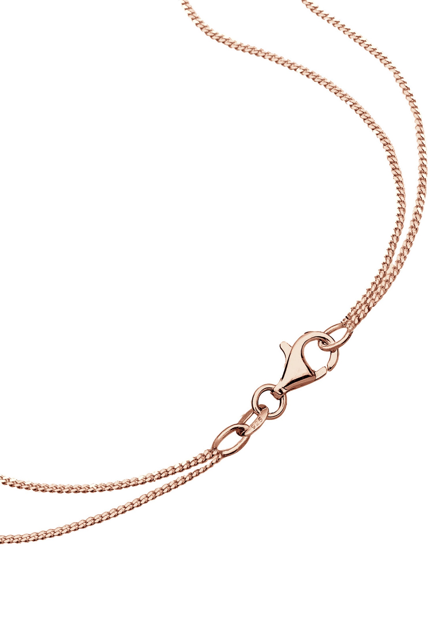 Elli Silberkette »Halskette Layer mit Feder und Kristalle 925 Sterling Silber«