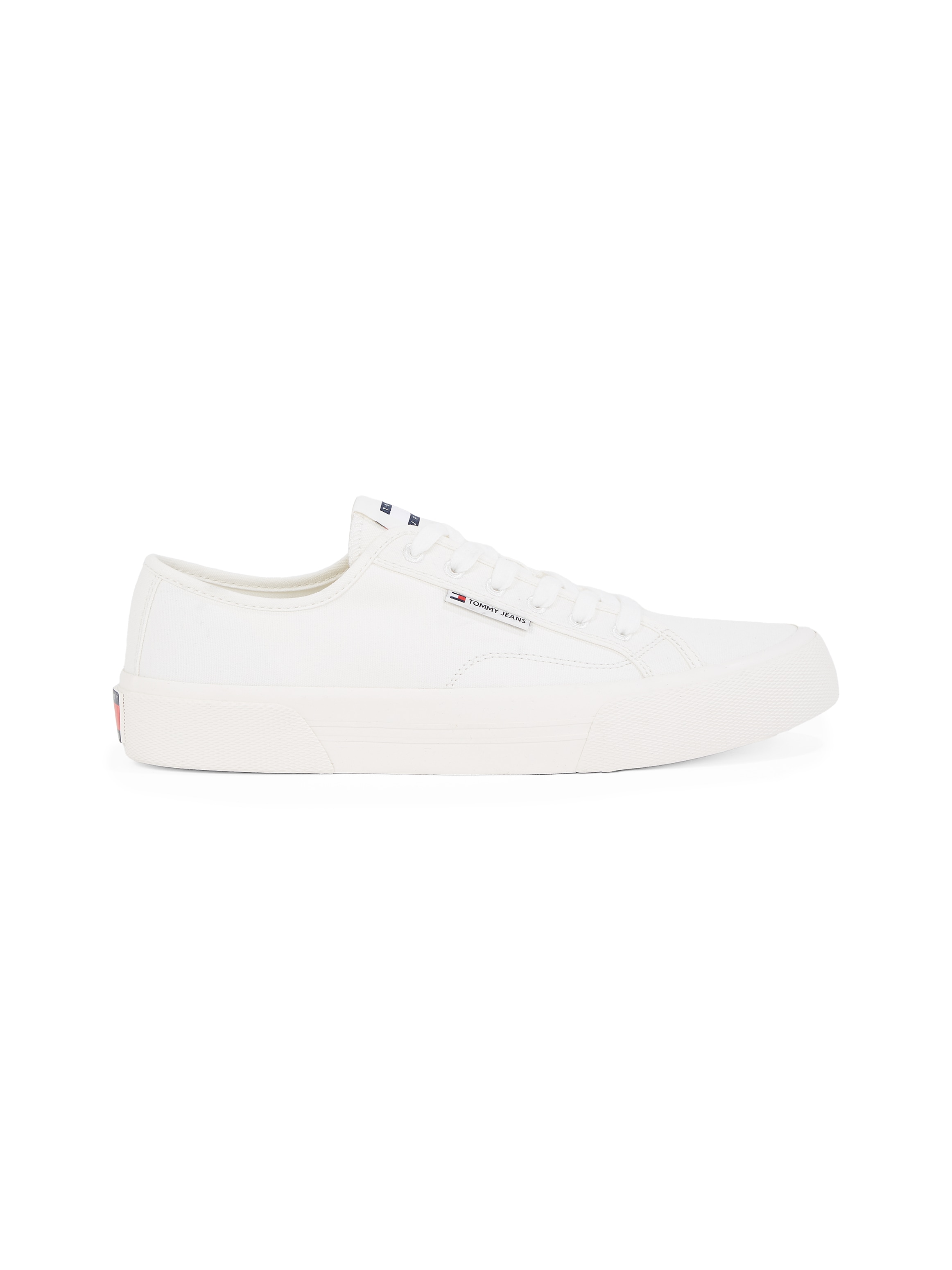 Tommy Jeans Sneaker »TJM LACE UP CANVAS COLOR«, Freizeitschuh, Halbschuh, Schnürschuh mit Logo-Aufnäher an der Zunge