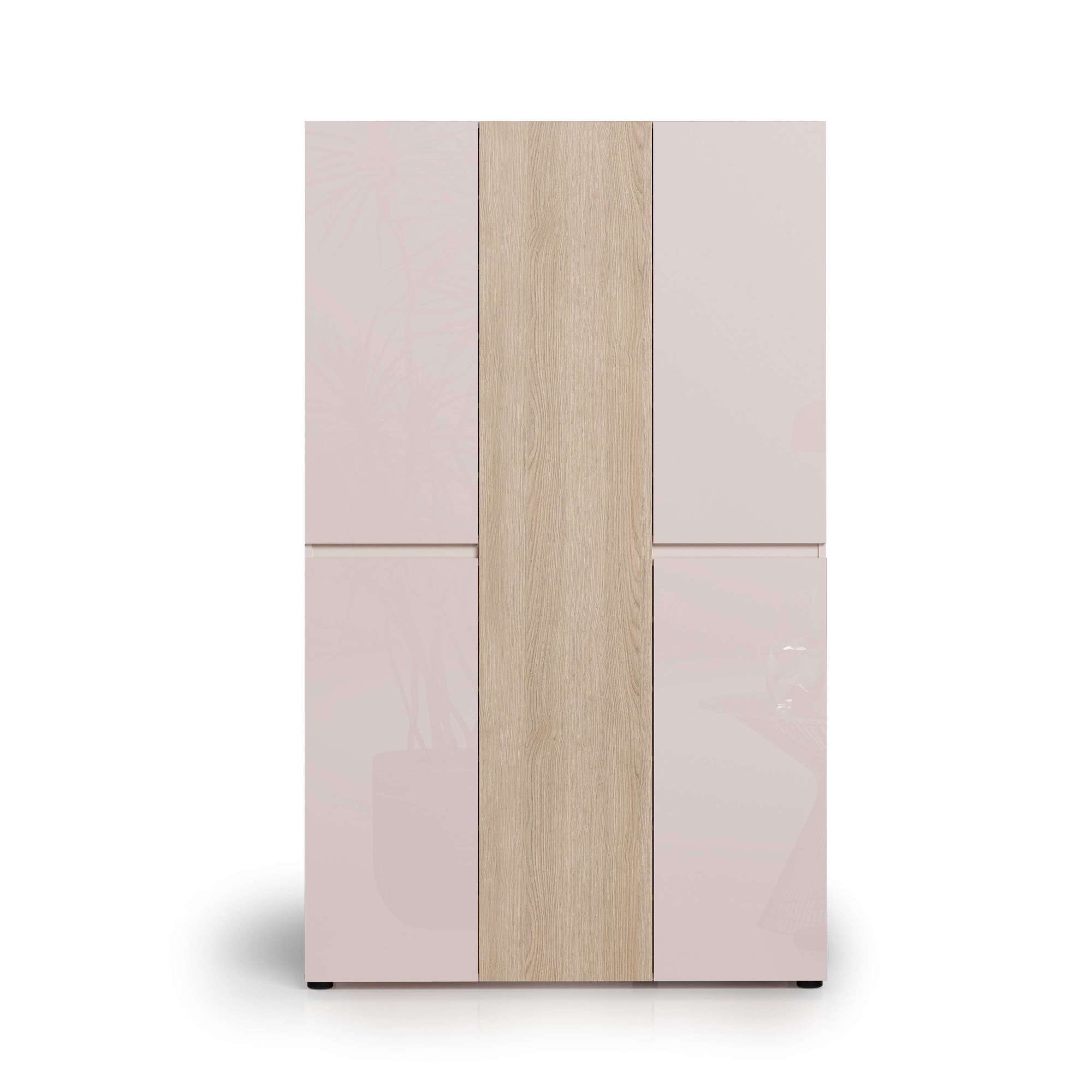 Home affaire Schuhschrank »LADY, Schuhkommode,Schuhmöbel,Schuhablage,Schuhregal« 20 Einlegeböden,24 Fächer,ca. 58 Paar Schuhe-Maße: B/T/H:120x34x200 cm