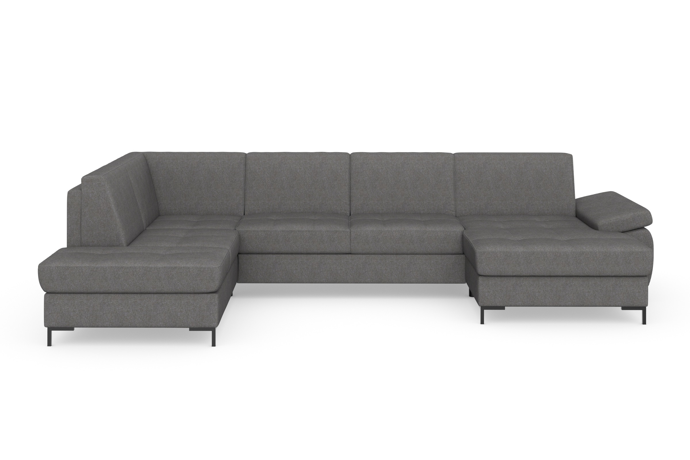 DOMO collection Wohnlandschaft »Capelo U-Form«, mit Armteilverstellung, wahlweise mit Bettfunktion, Federkern
