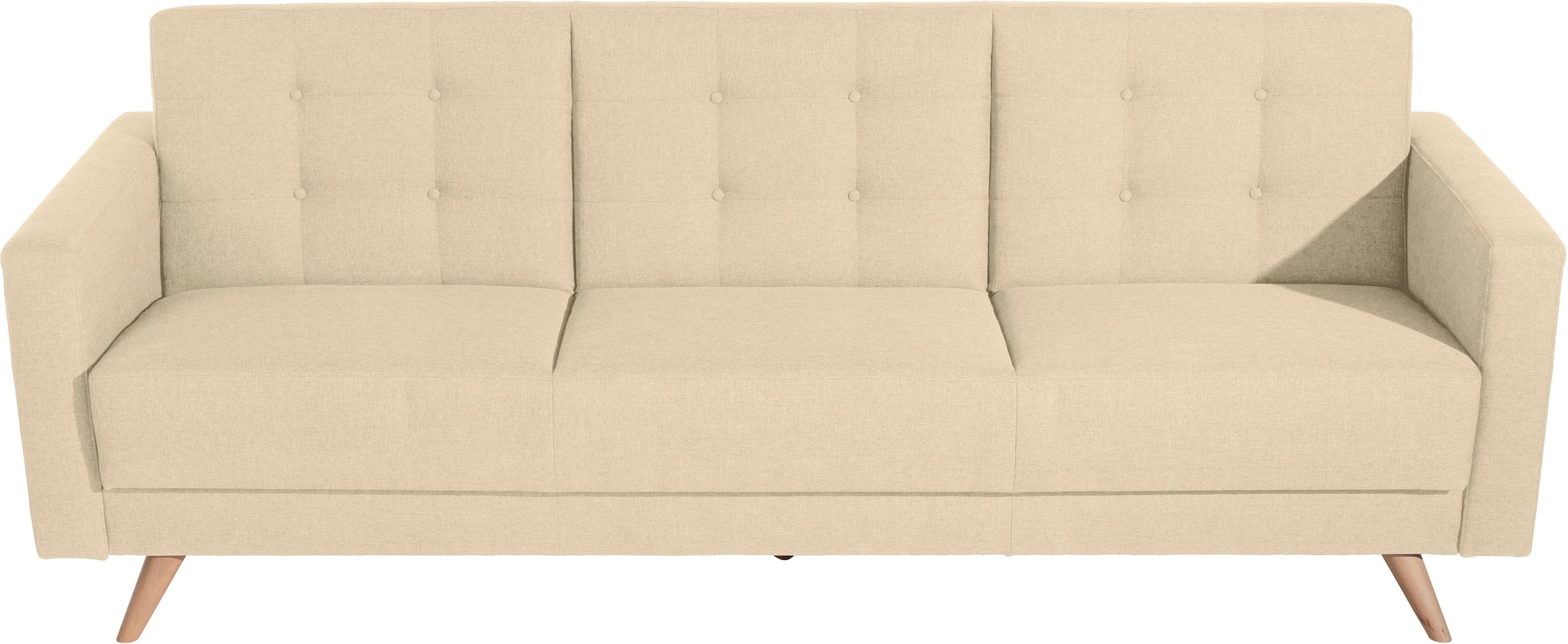 Max Winzer® 3-Sitzer »Julius Kippcouch mit komfortablem Federkern, klassisch und modern«, Schlafsofa, inklusive Bettfunktion & Bettkasten, Breite 224 cm