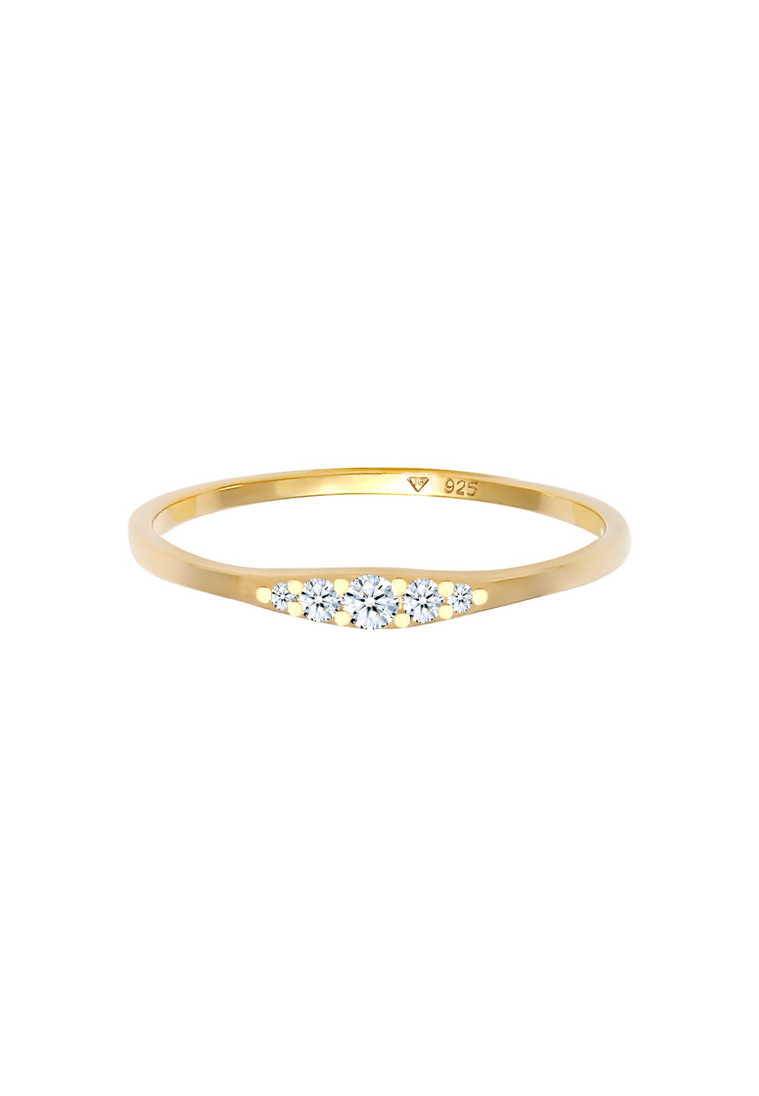 Elli DIAMONDS Verlobungsring »Ring Verlobungsring Diamant (0.09 ct) 925 Silber«